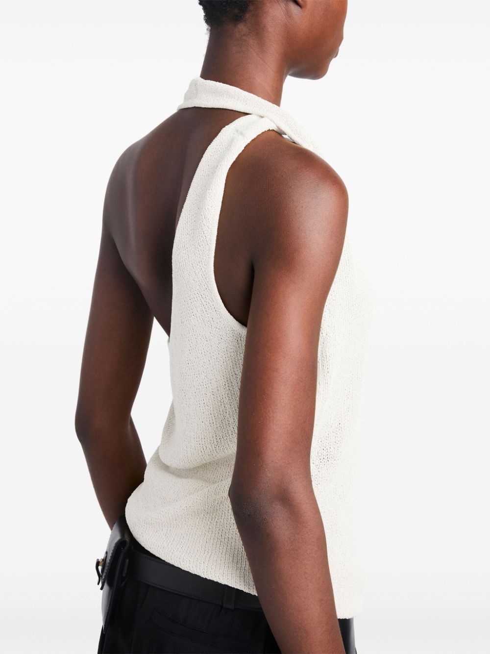 knitted halterneck top - 6