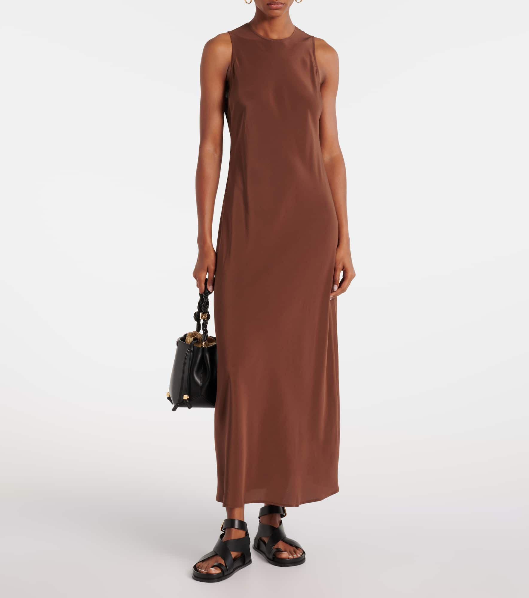 Valencia silk crêpe maxi dress - 2
