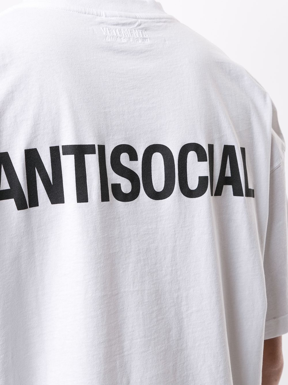 antisocial print T-shirt - 6