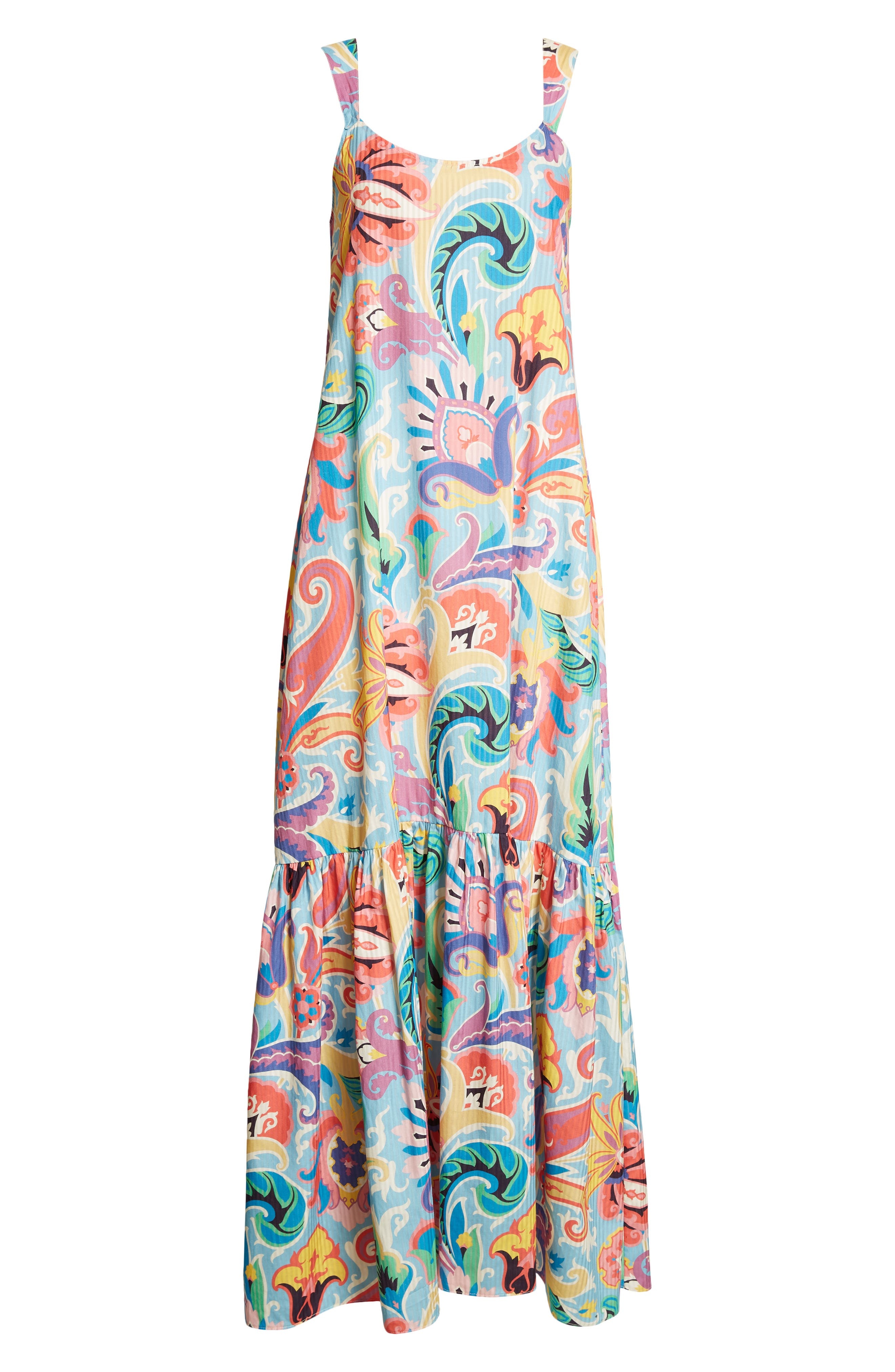 Etro Paisley Maxi Dress in Stampa F.do Blue at Nordstrom - 5