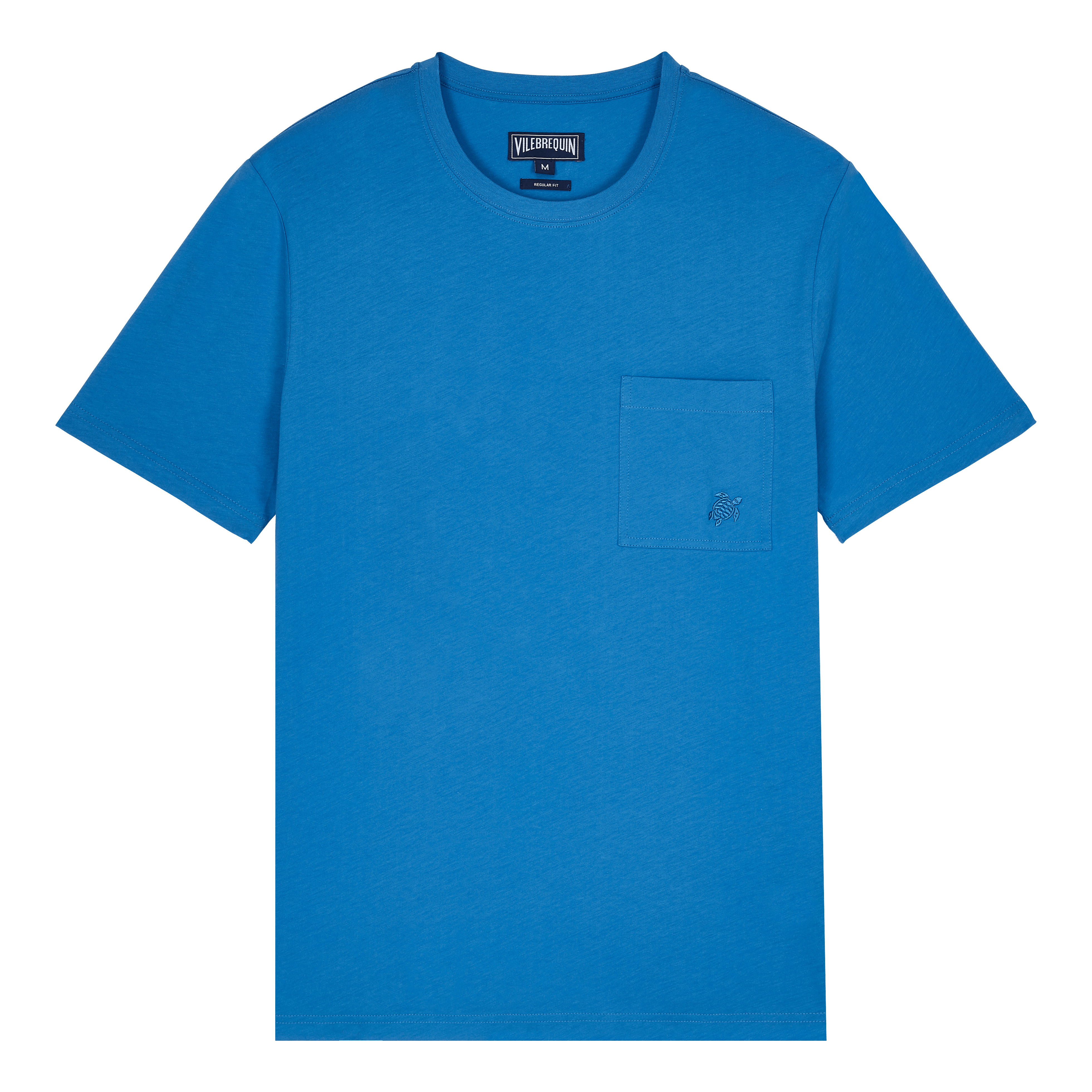 Vilebrequin Men Organic Cotton T shirt Solid REVERSIBLE