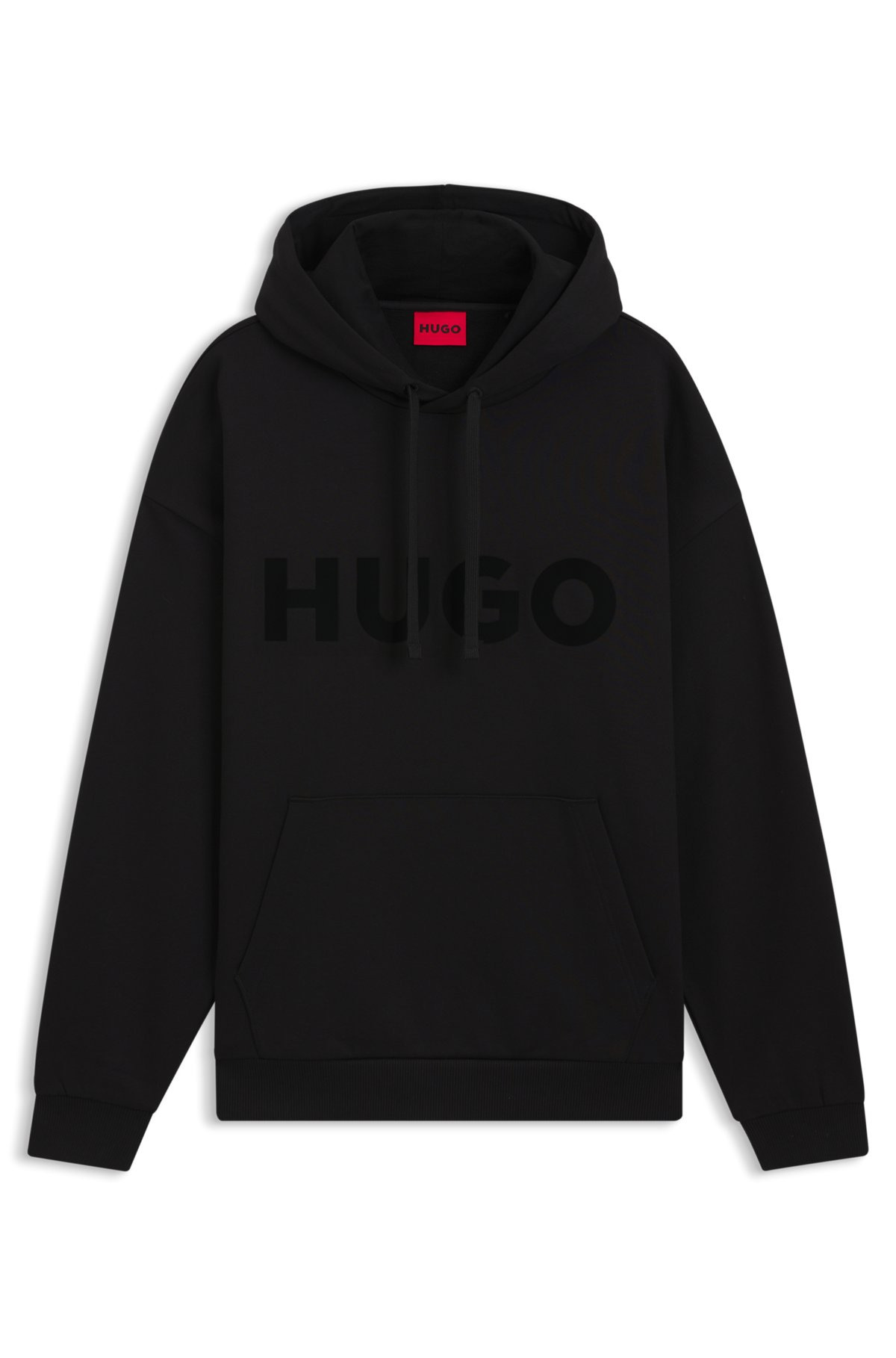 OVERSIZE-FIT HOODIE IN COTTON TERRY WITH TONAL LOGO - 1