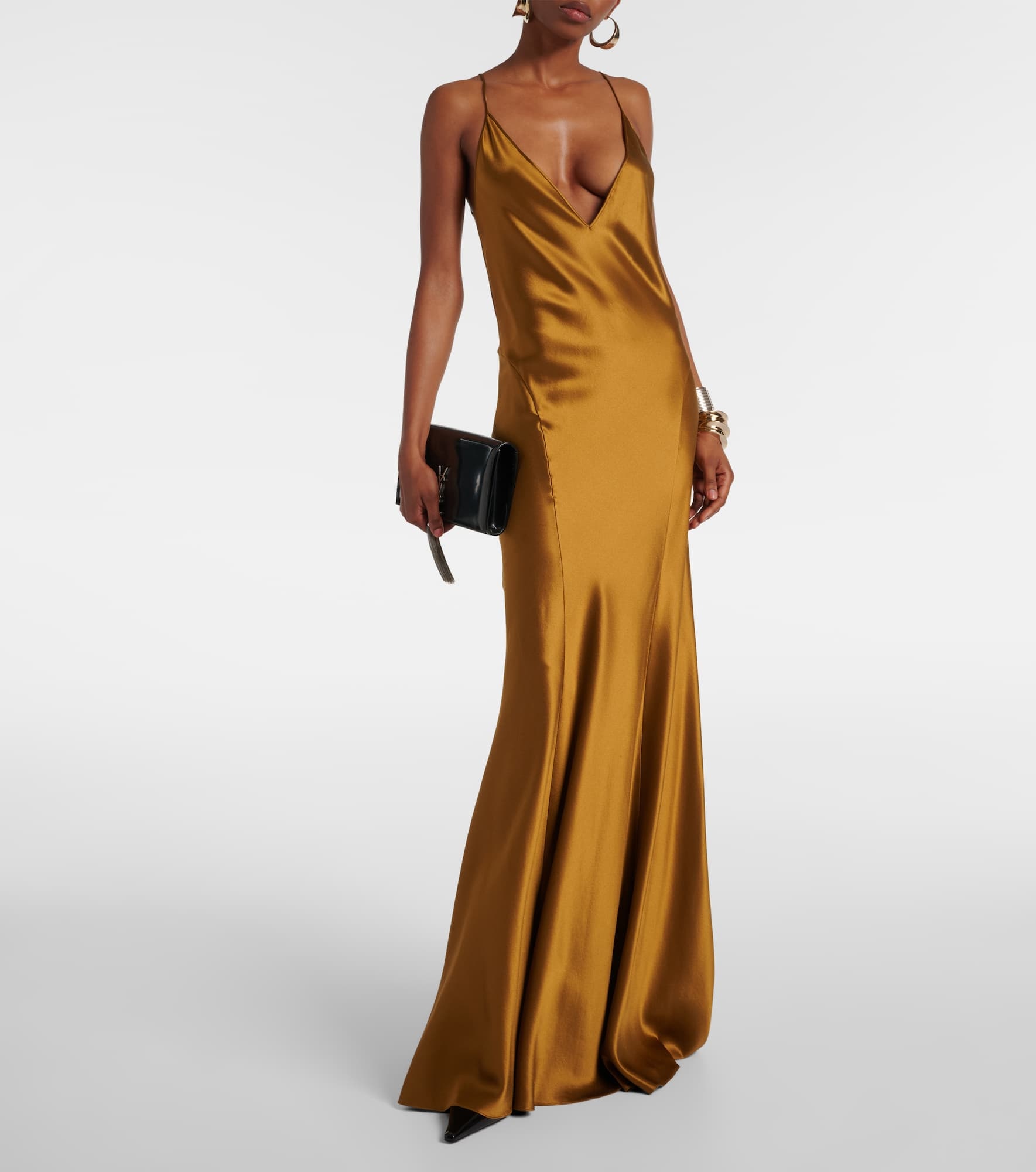 Satin maxi dress - 2