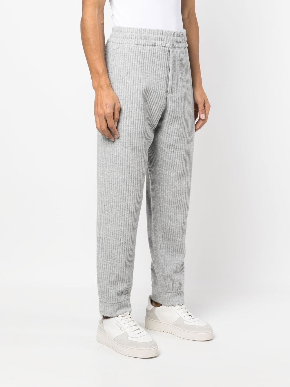 ribbed track pants - 3