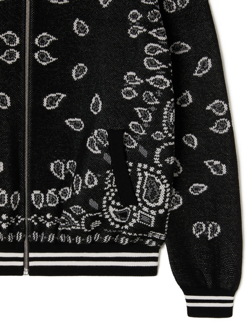 Bandana Piquet Jacquard Bomber Jacket 9