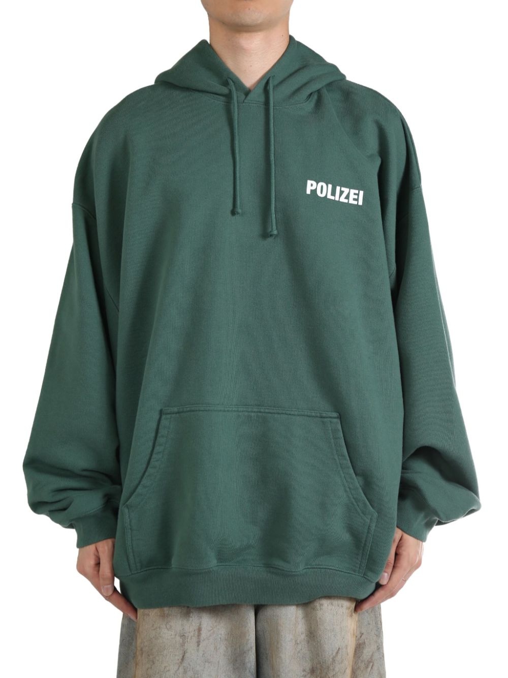 Polizei print hoodie - 1