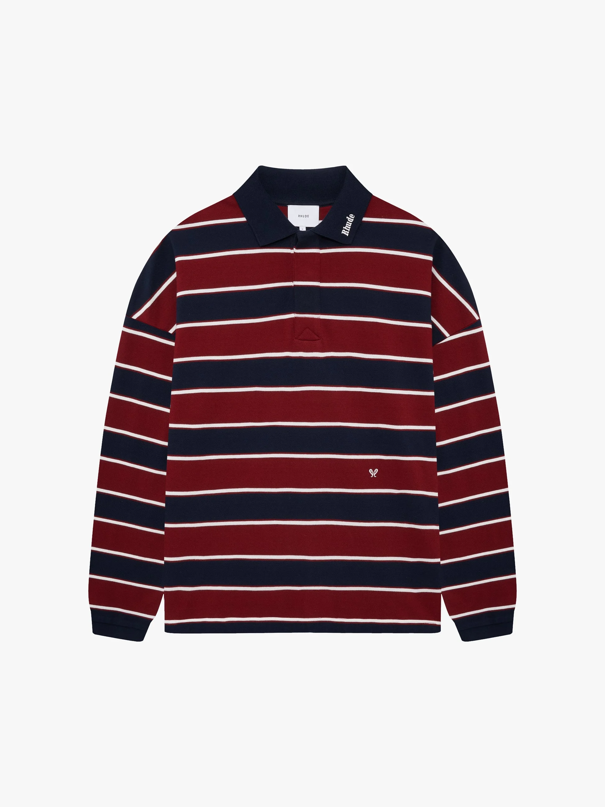 FONTAINE STRIPED LS POLO SHIRT - 1