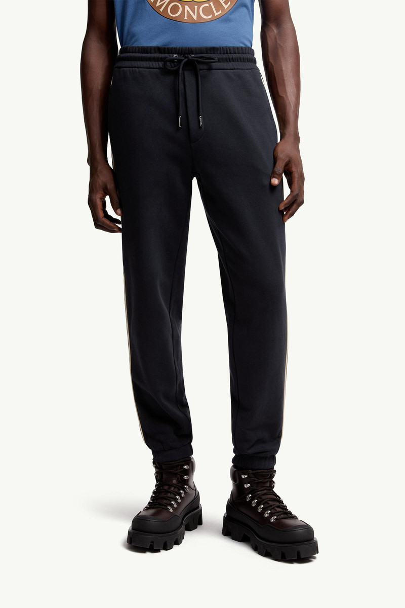 Stripe-Trimmed Cotton Sweatpants 4
