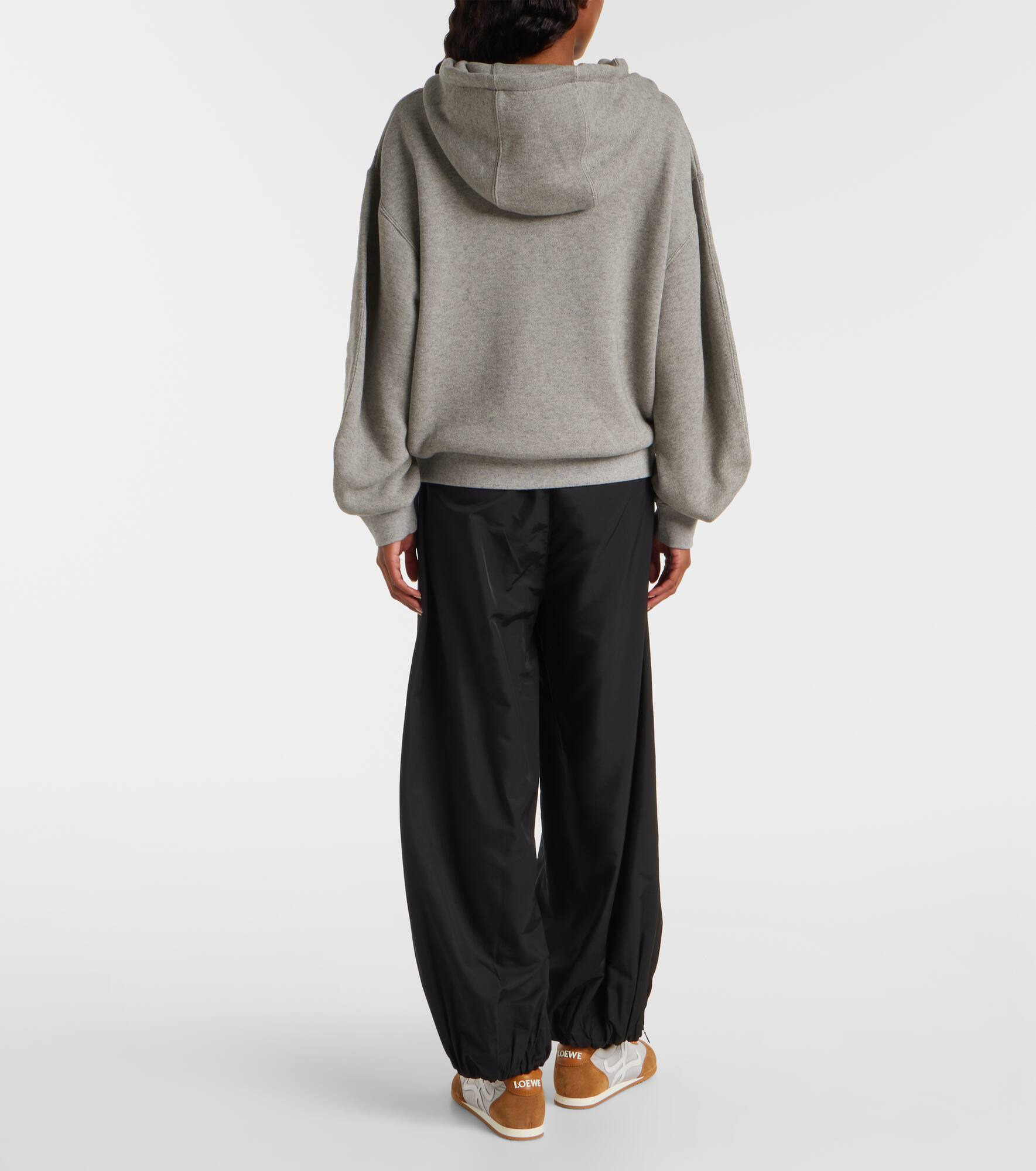 Flamenco cotton and cashmere hoodie - 3