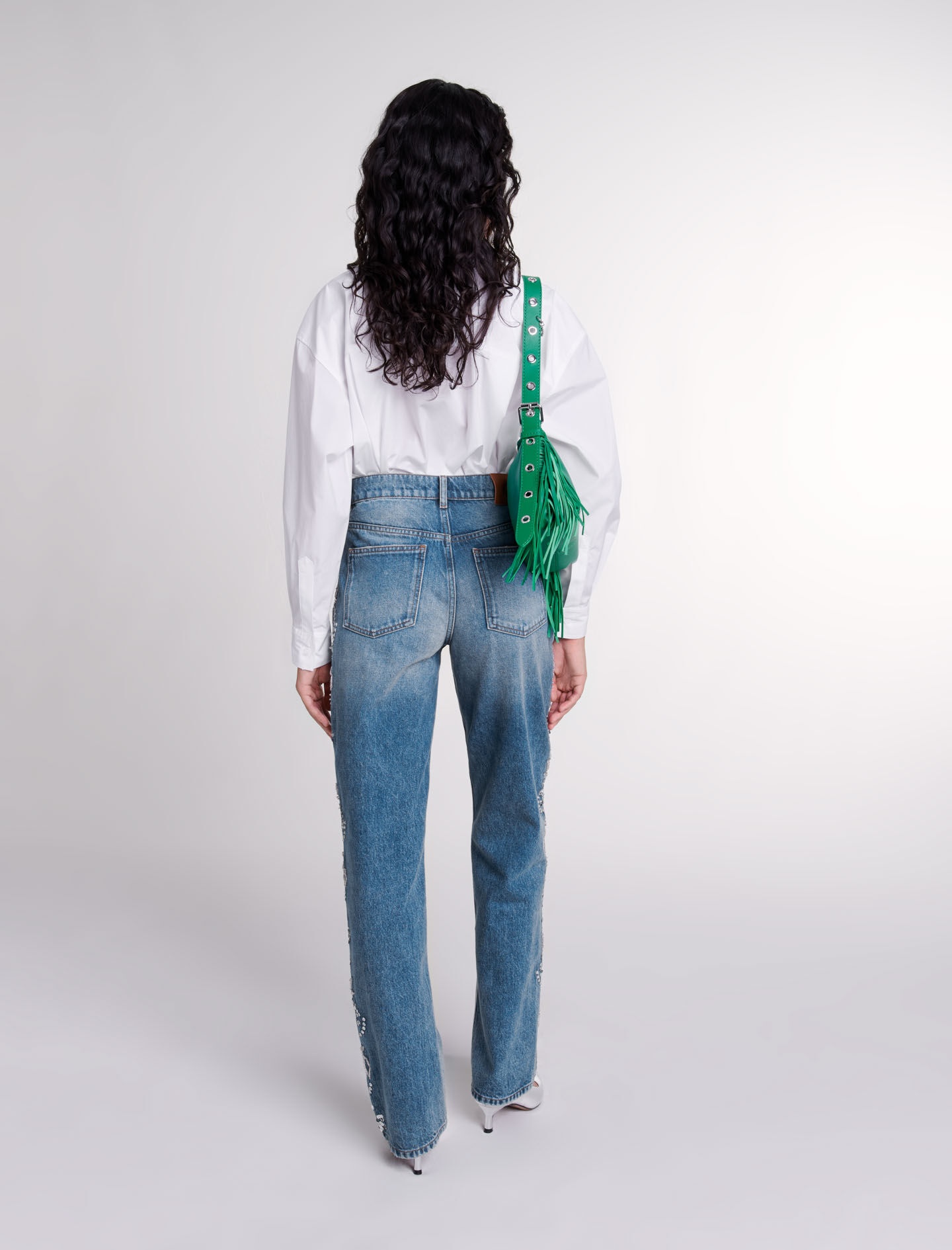 Embroidered jeans - 4