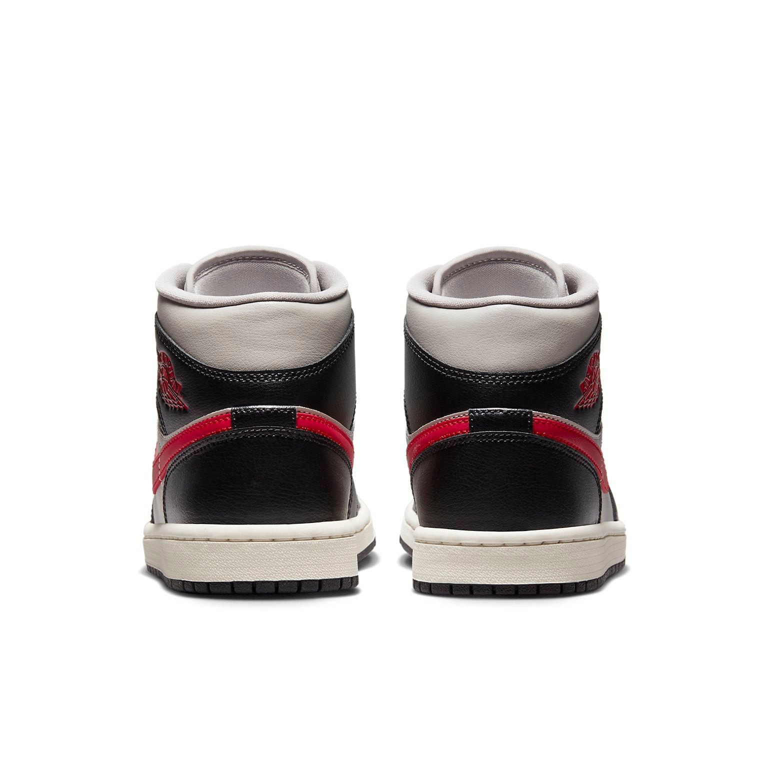 (WMNS) Air Jordan 1 Mid 'Black Gym Red Grey' BQ6472-060 - 4