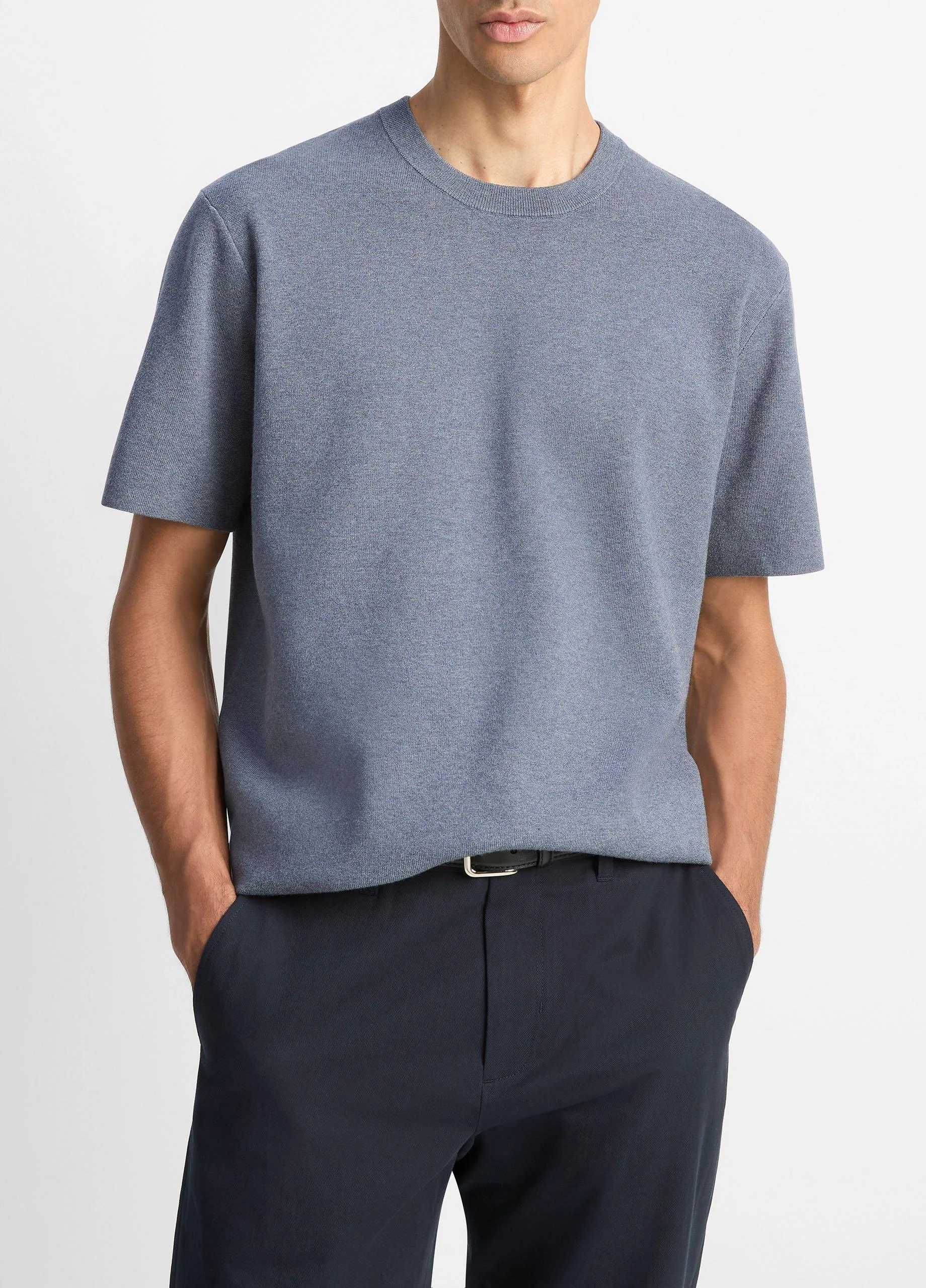 Milano Short-Sleeve Crew Neck Sweater - 1