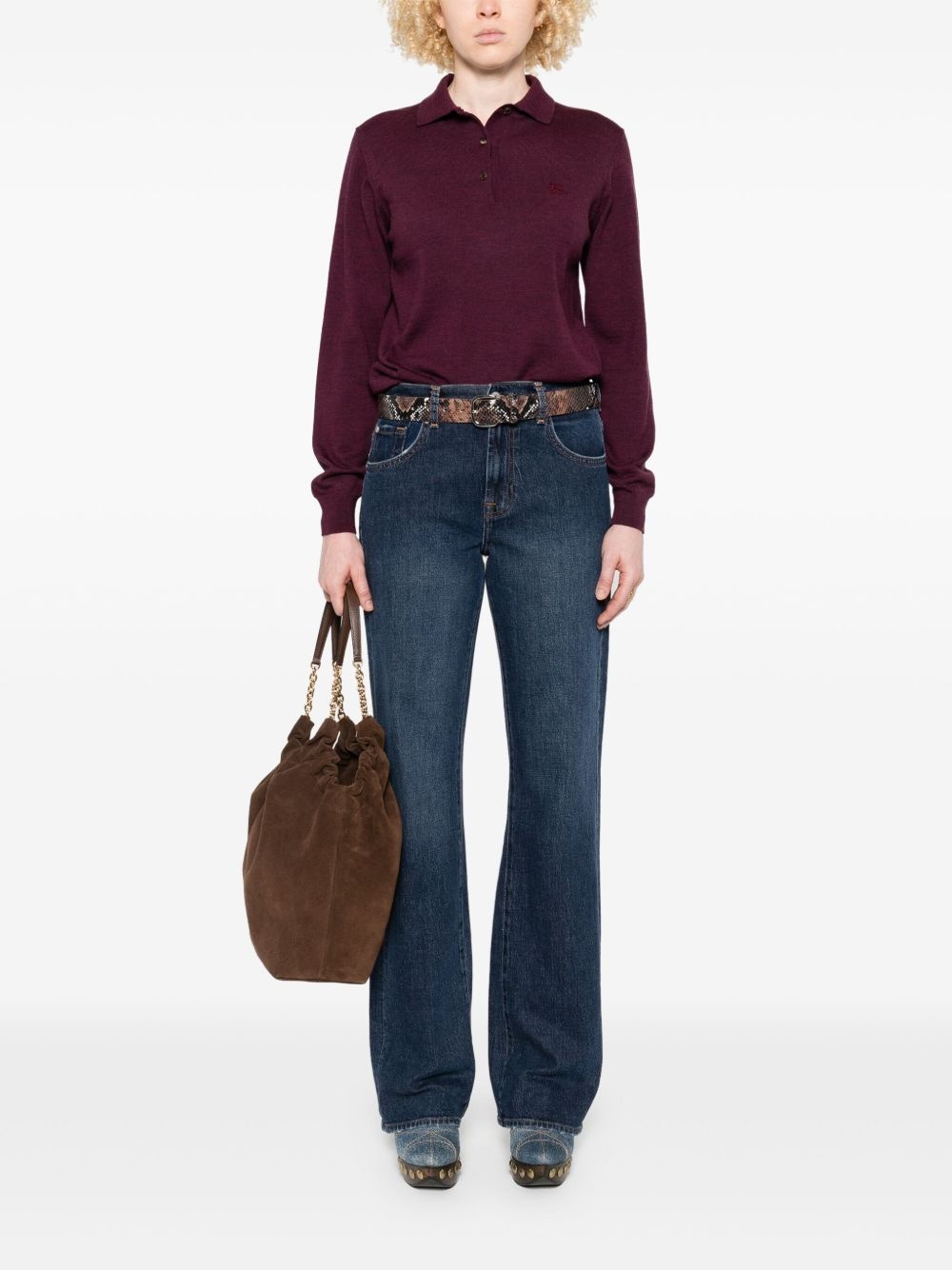 wool polo shirt - 2