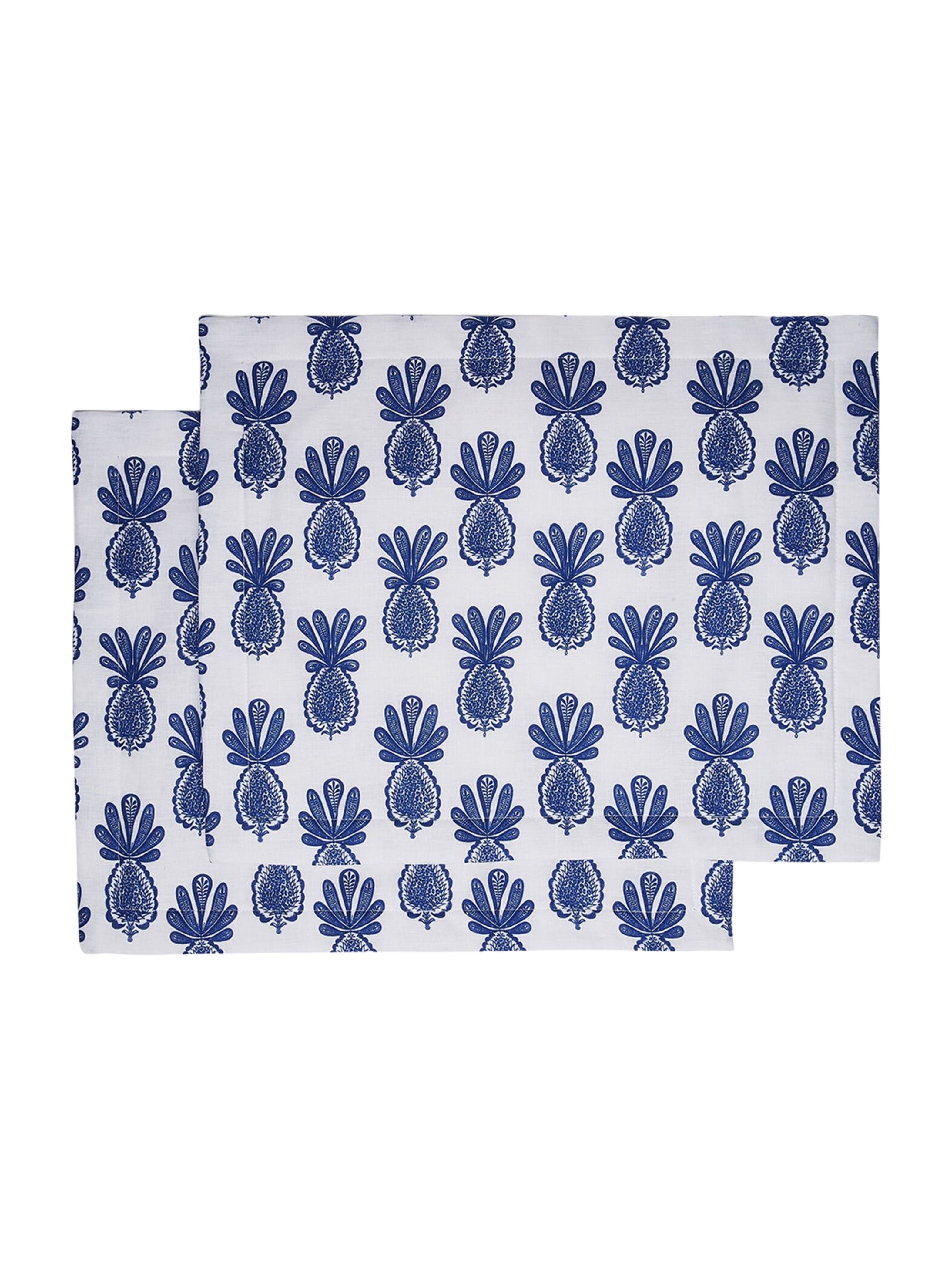 La DoubleJ Placemats Set Of 2 (35X45) Pineapple Blue at Nordstrom - 1