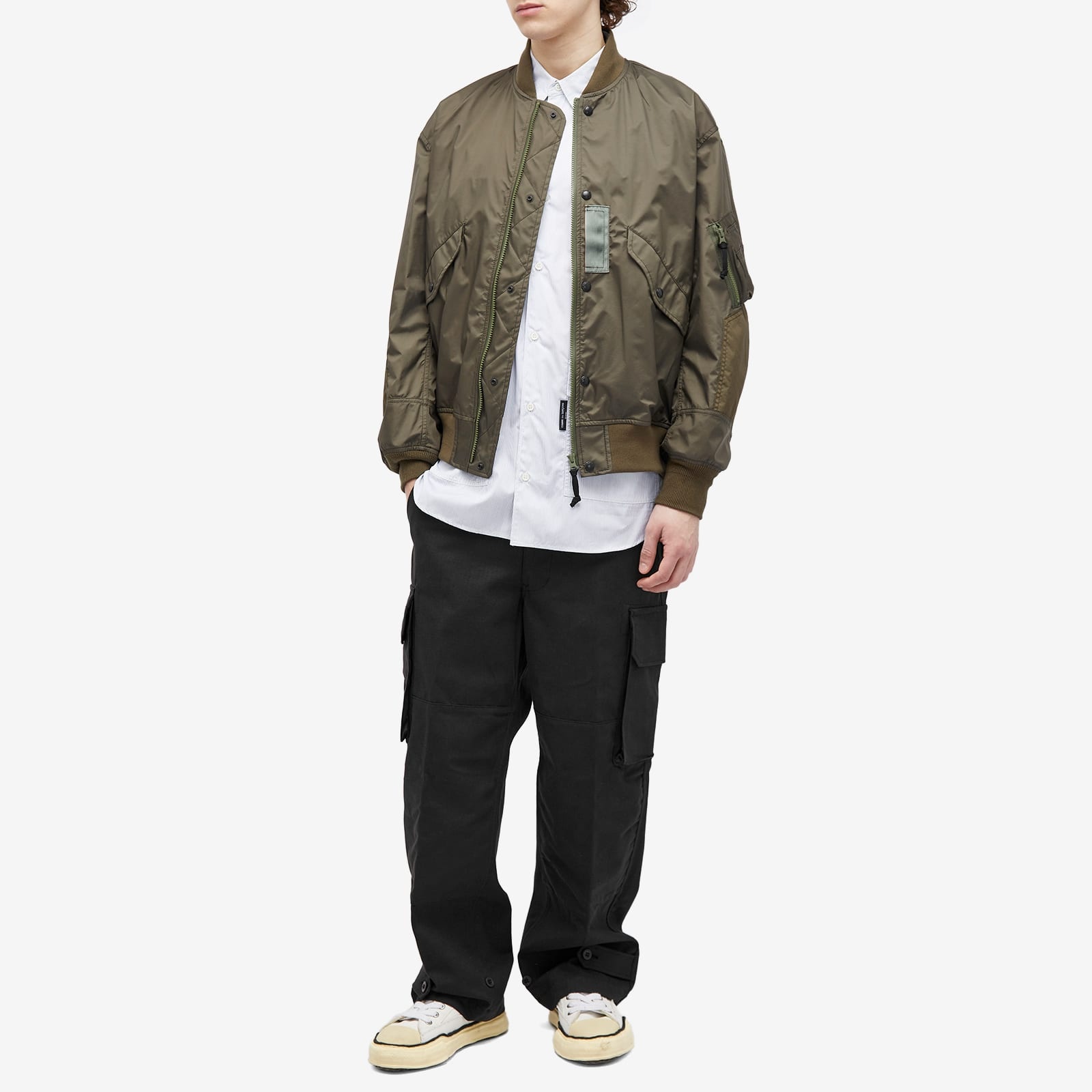 Comme des Garçons Homme 3 Layer Nylon Bomber Jacket - 4