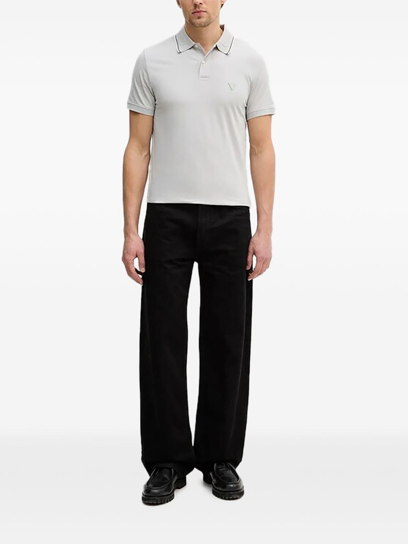 Nolan textured logo polo shirt 1