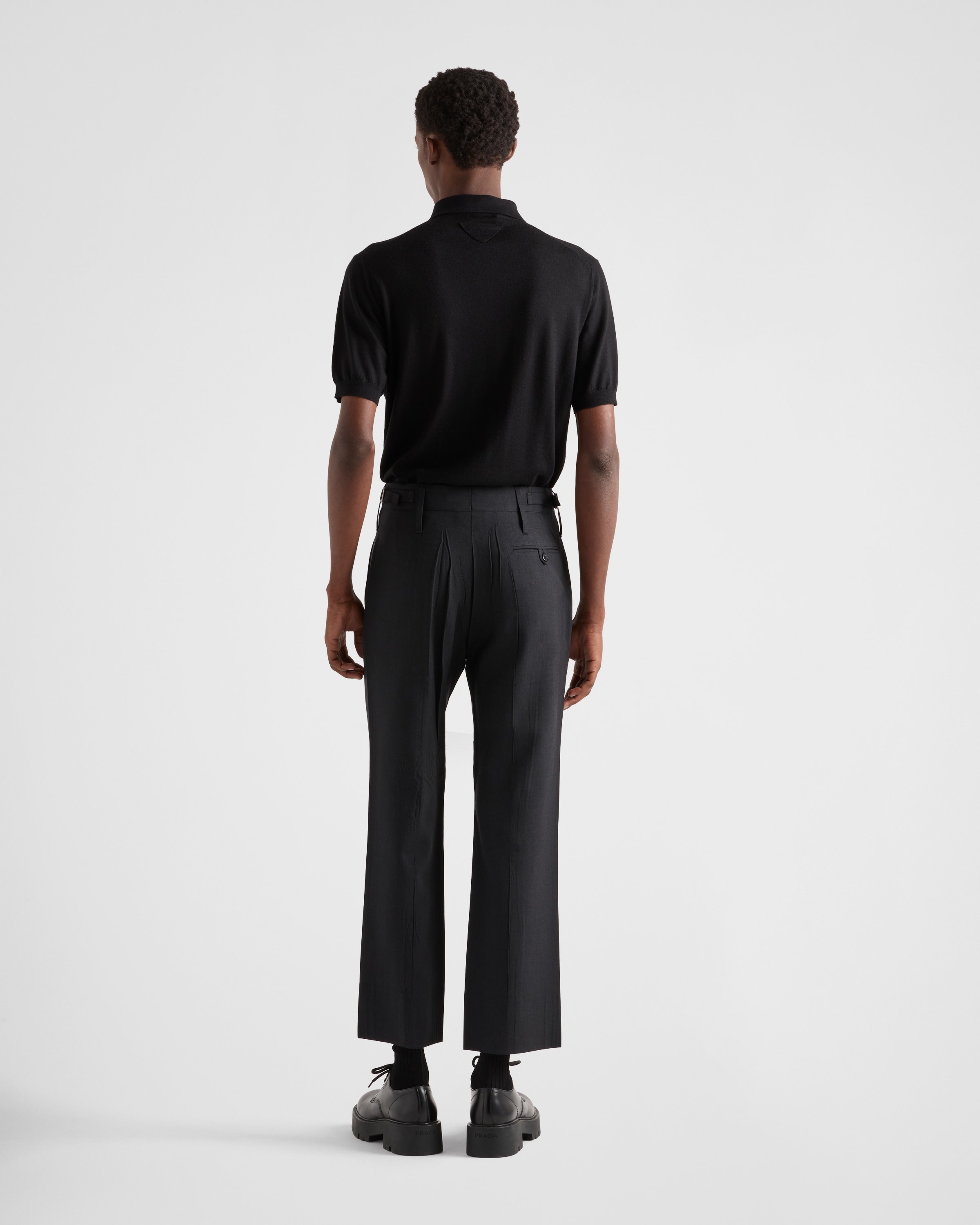 Cashmere and silk polo shirt - 5