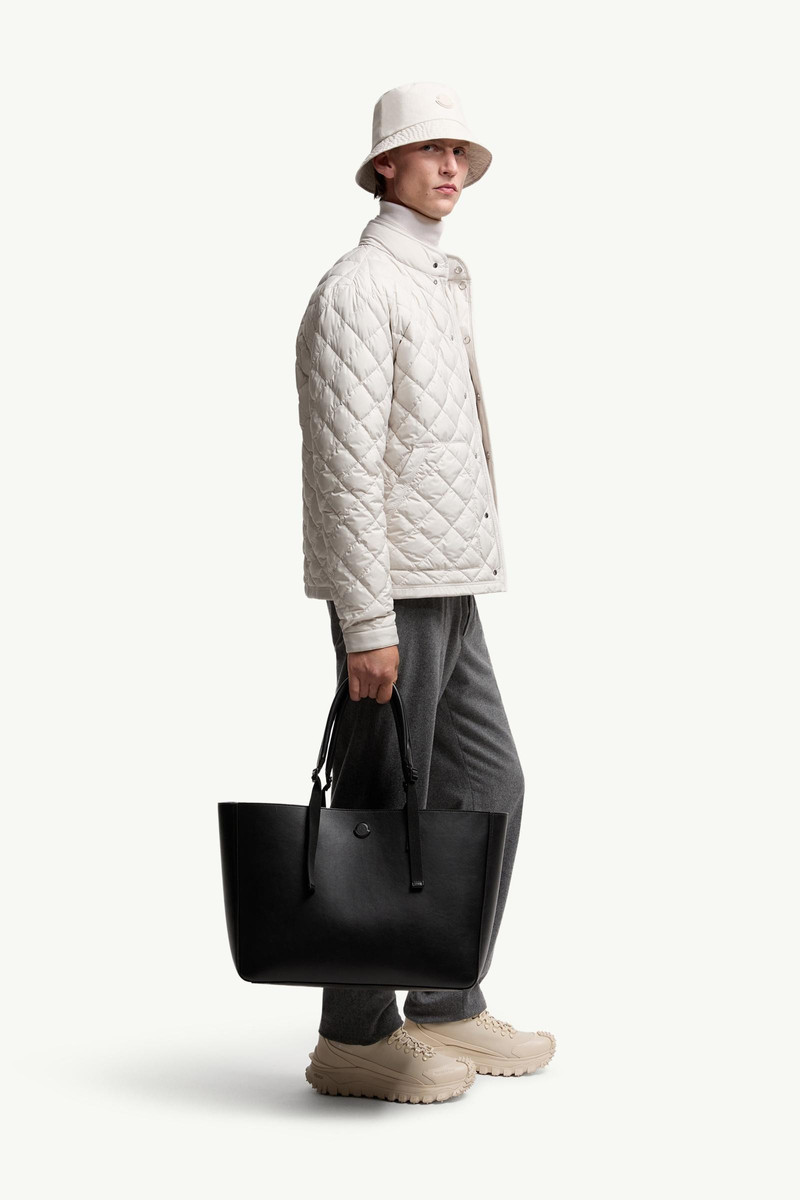 Moncler Carlo Leather Tote Bag outlook