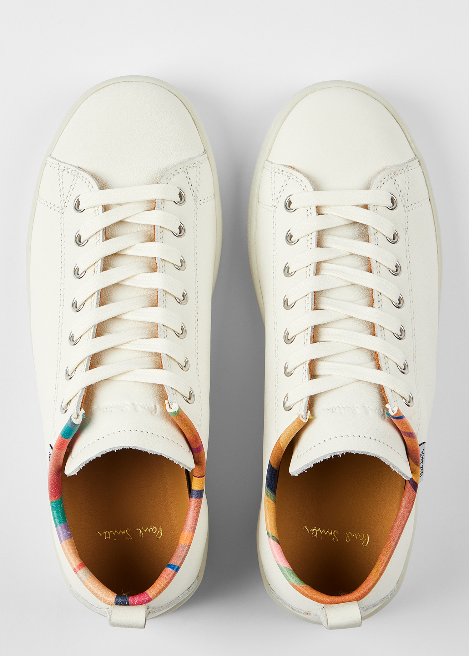 Women's White 'Dusky Swirl' Trim 'Miyata' Trainers - 3