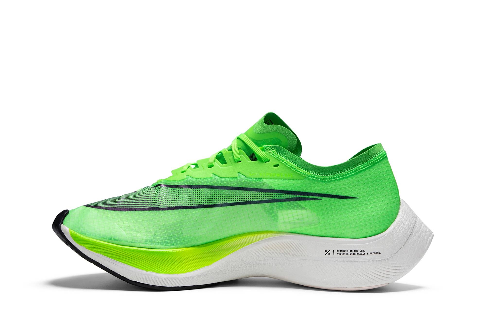 Nike ZoomX Vaporfly NEXT% 'Electric Green' | goat | REVERSIBLE