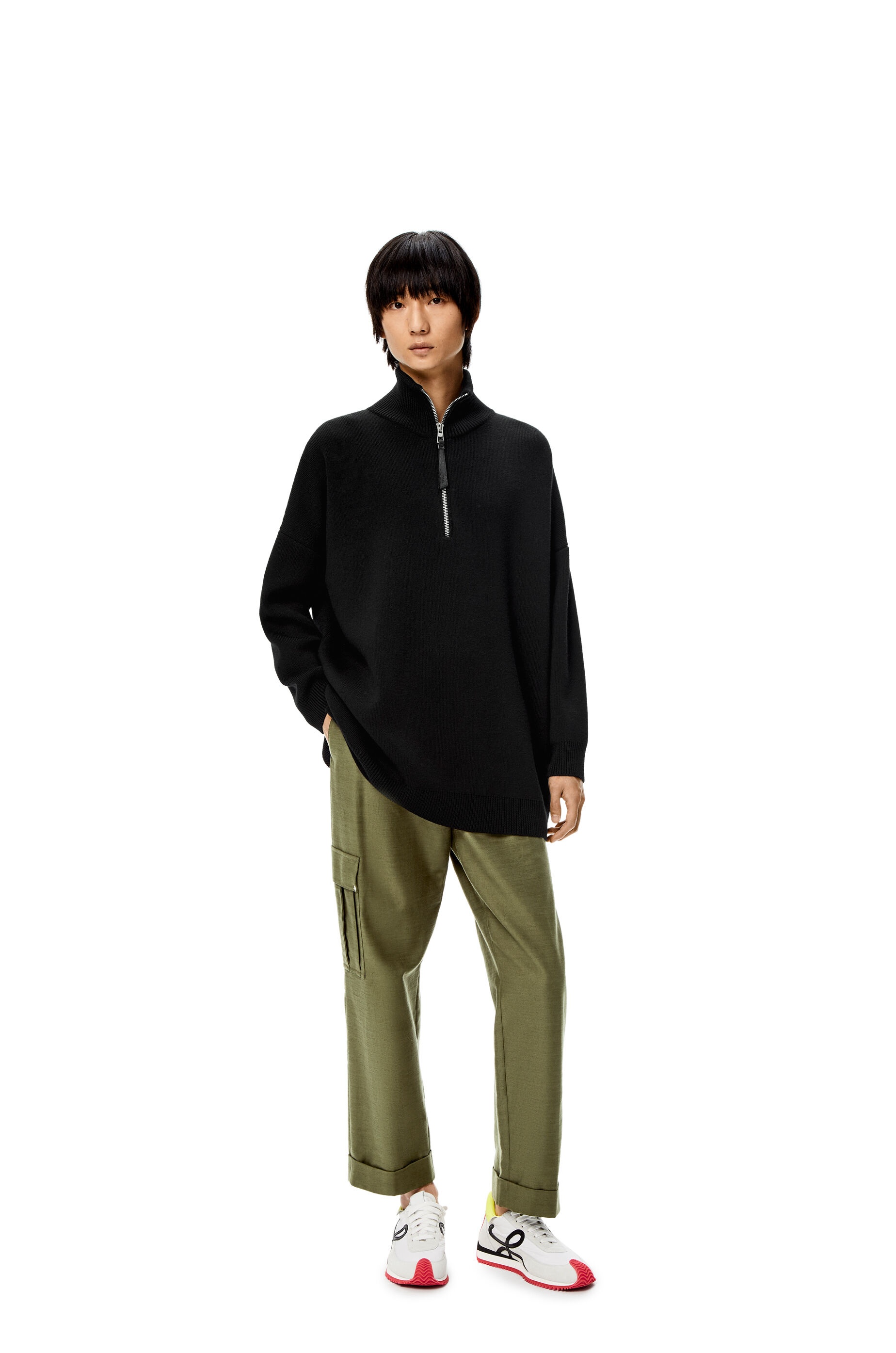 Cropped cargo trousers in cotton - 2