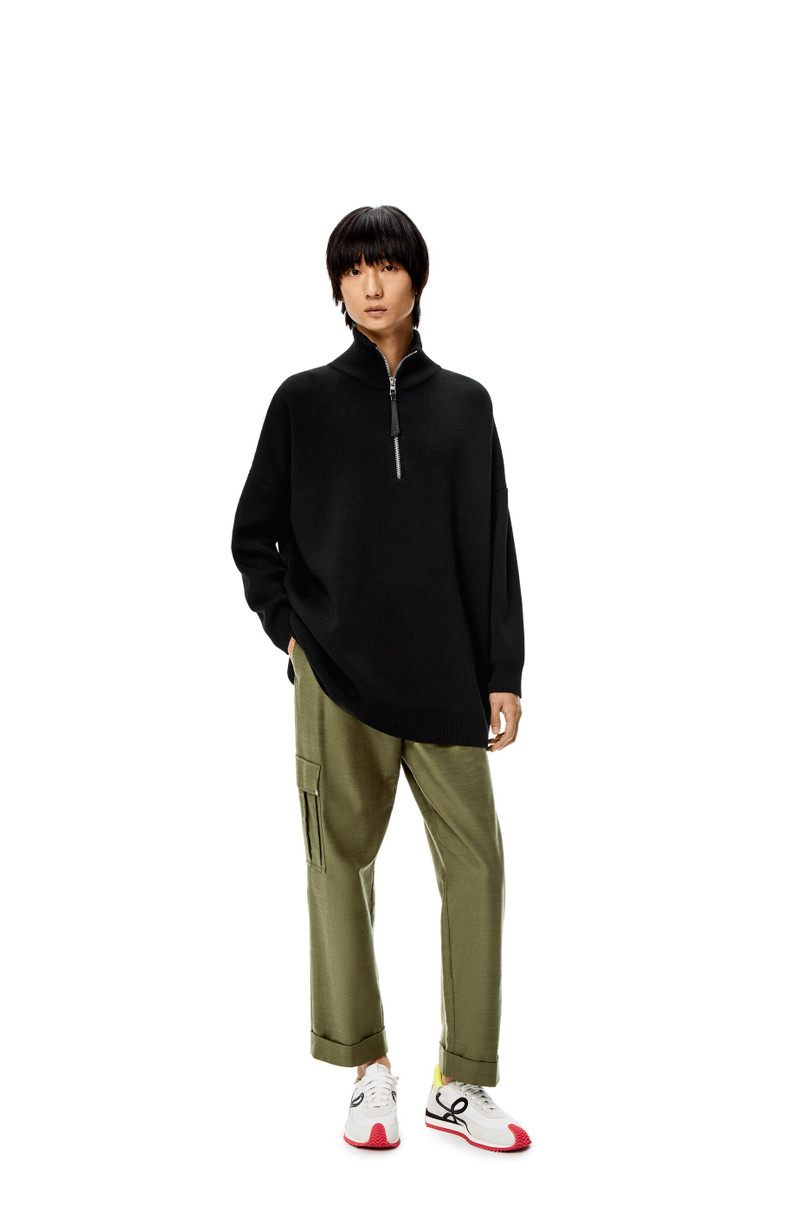 Loewe Cropped cargo trousers in cotton outlook
