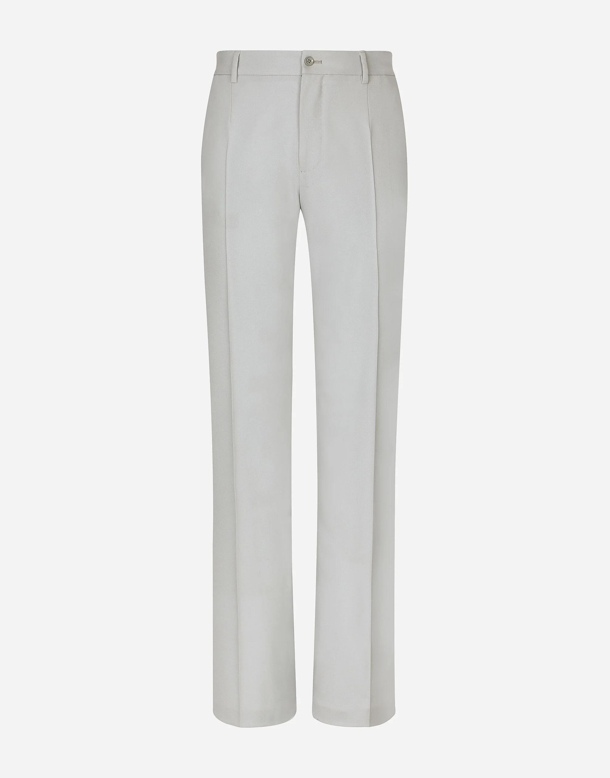 Stretch wool twill pants with straight leg - 1