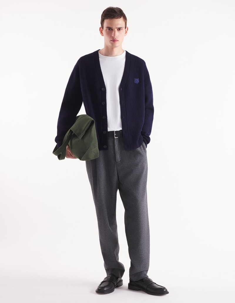 Maison Kitsuné BOLD FOX HEAD PATCH  COMFORT RIBBED CARDIGAN outlook