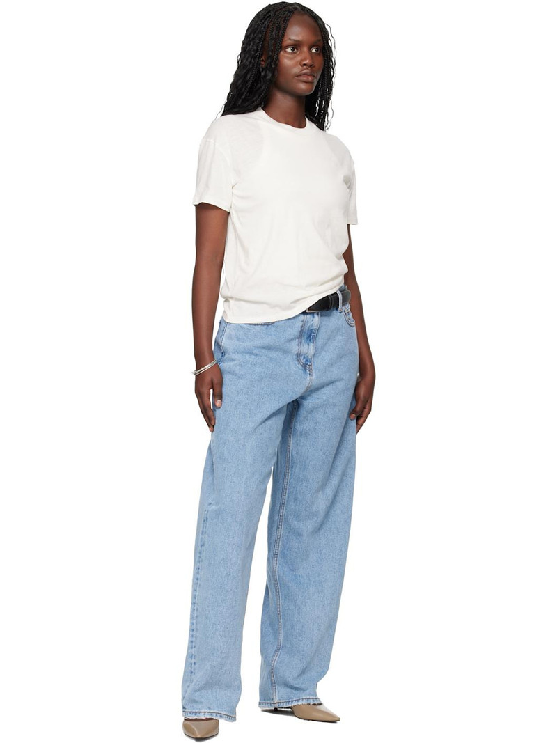 ESSENTIALS Off-White Holiday Embroidered Classic Fit T-shirt outlook