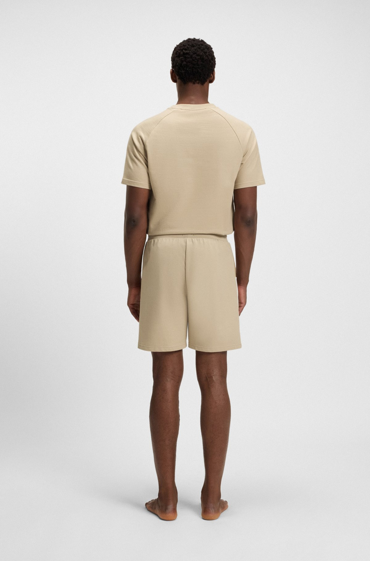 COTTON-TERRY SHORTS WITH SIGNATURE-STRIPE SIDE PANELS - 4