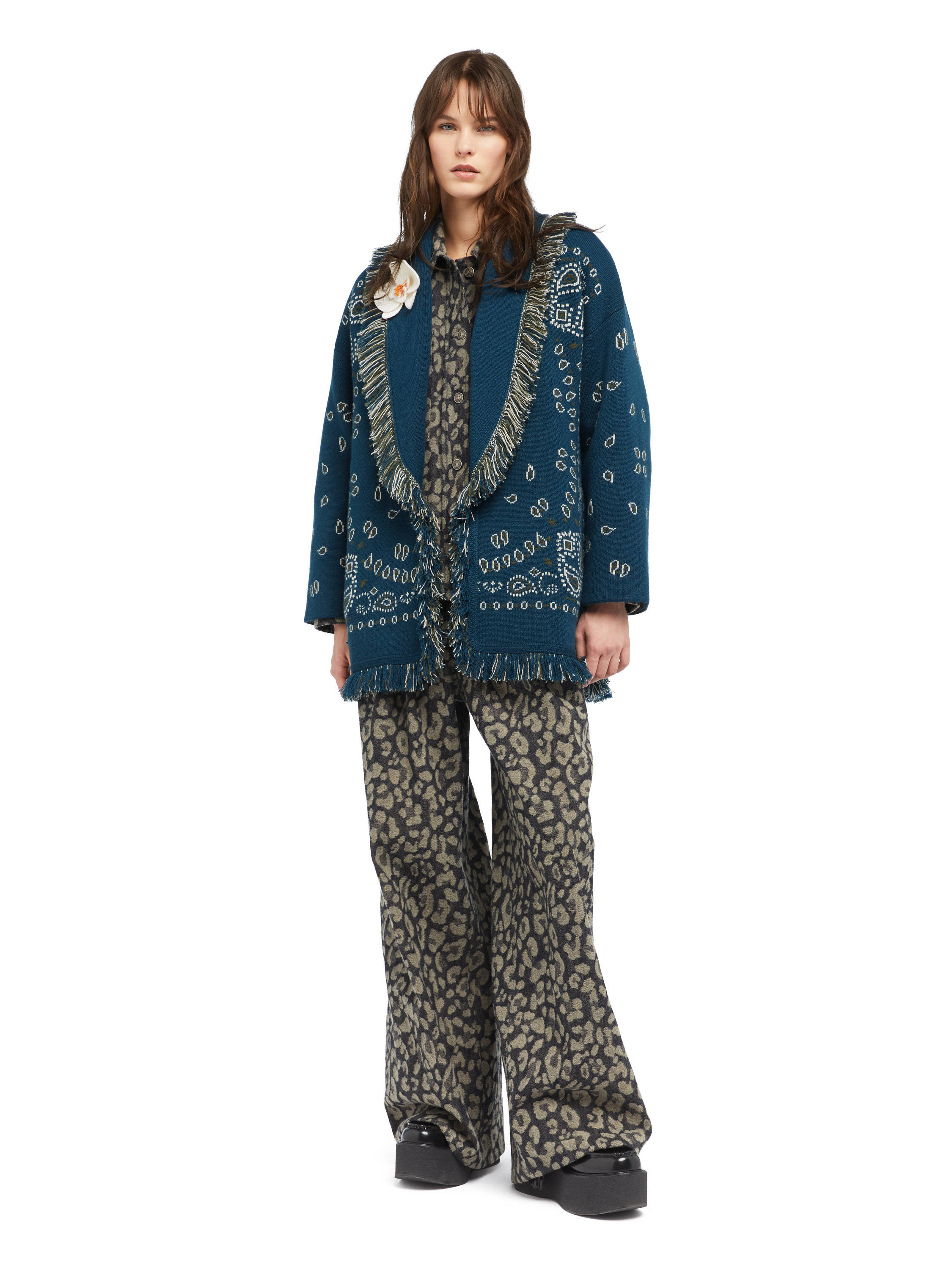 Bandana Jacquard Cardigan - 2