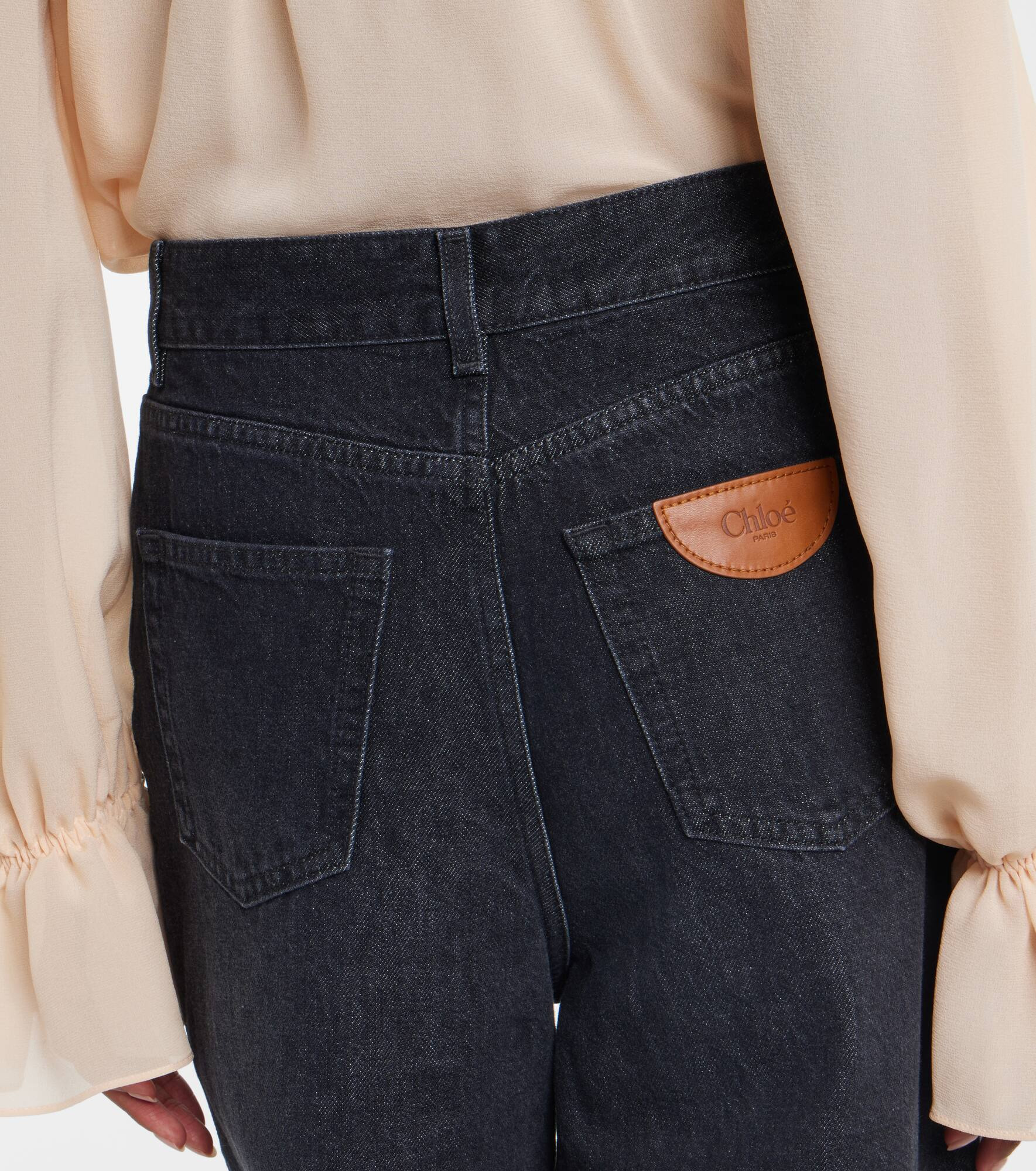 High-rise wide-leg jeans - 5