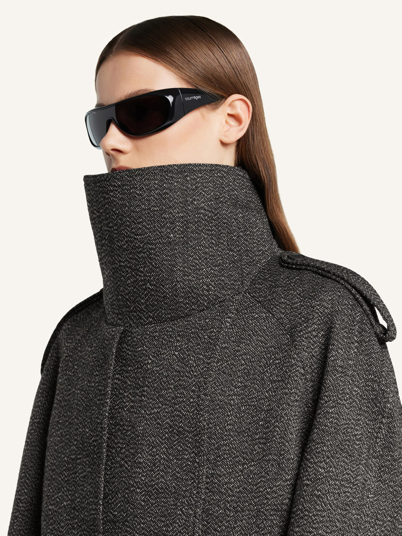 OBLIQUE CAVIAR WOOL COAT 6