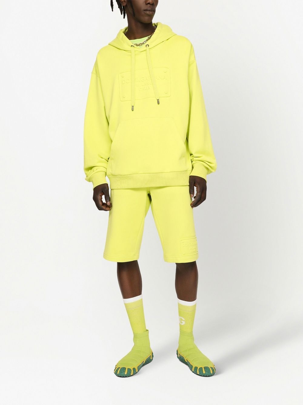 logo-embroidered sweatshorts - 3