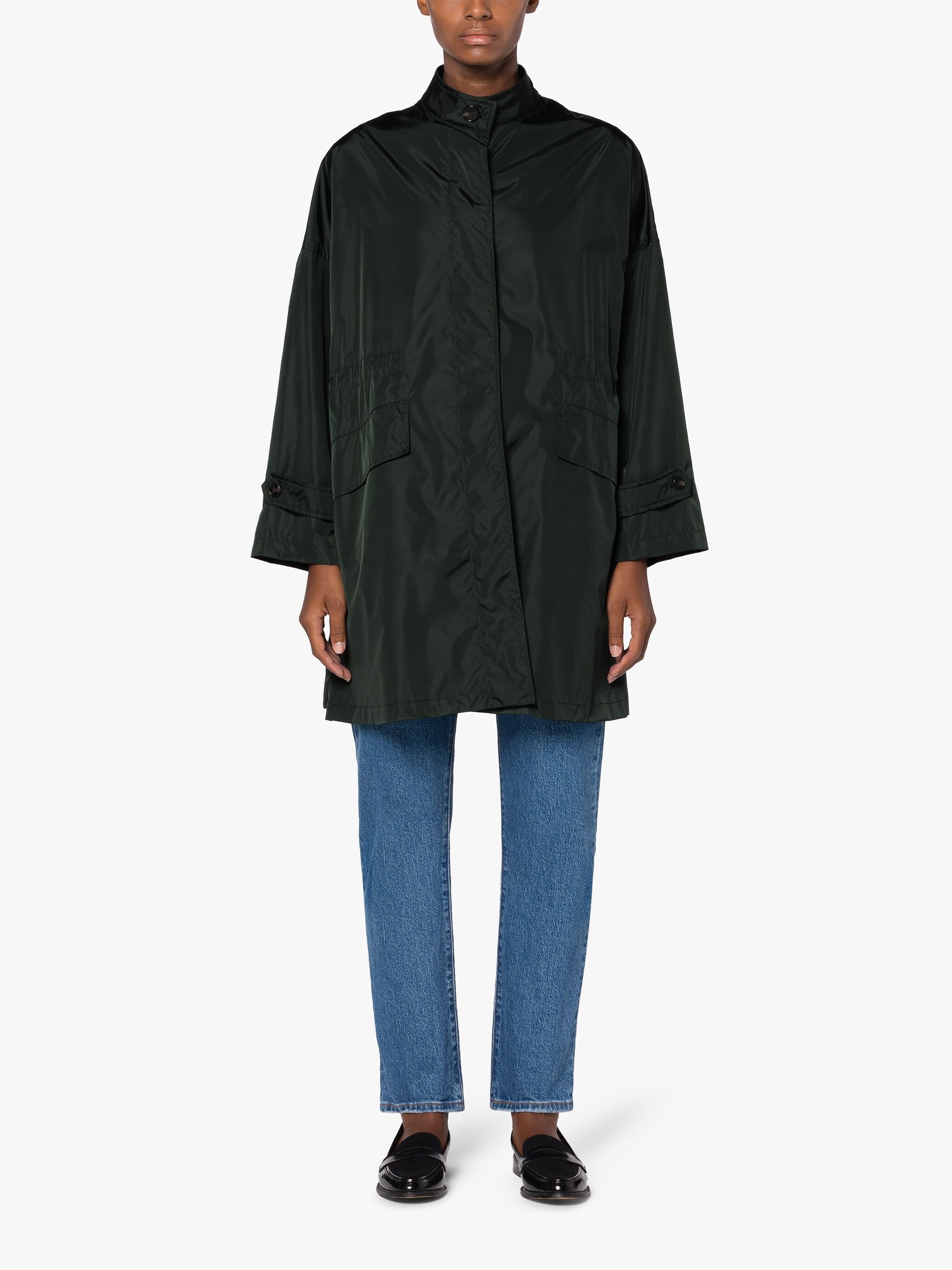 HUMBIE GREEN NYLON PACKABLE PARKA - 2