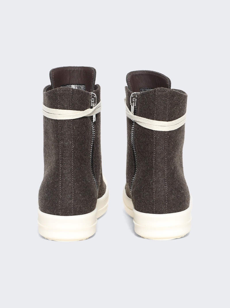 High Top Sneakers Brown And Milk 4