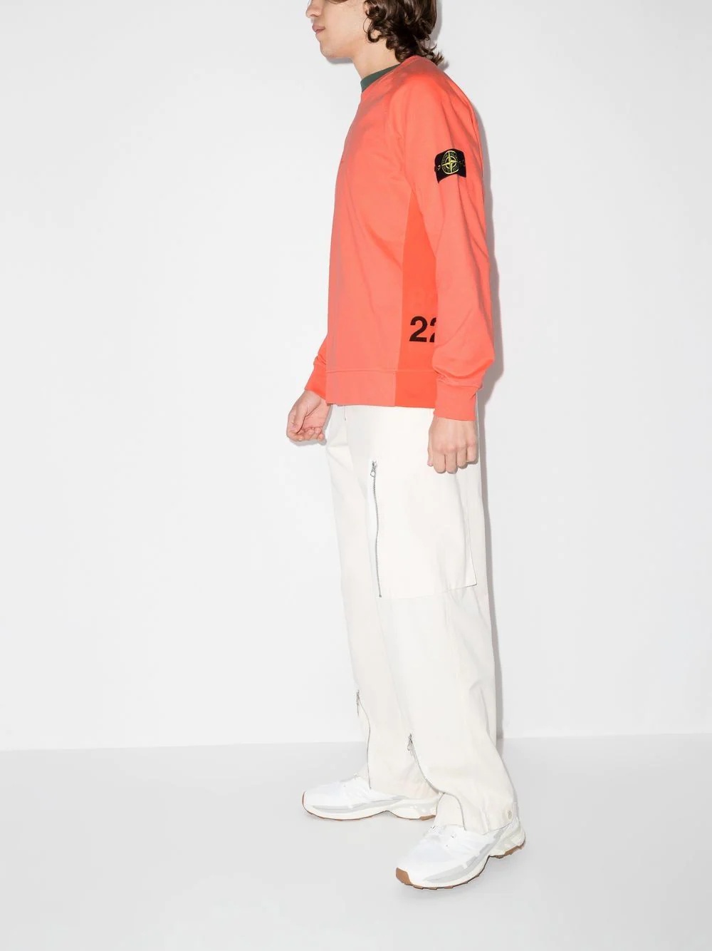 Anni logo-patch sweatshirt - 4