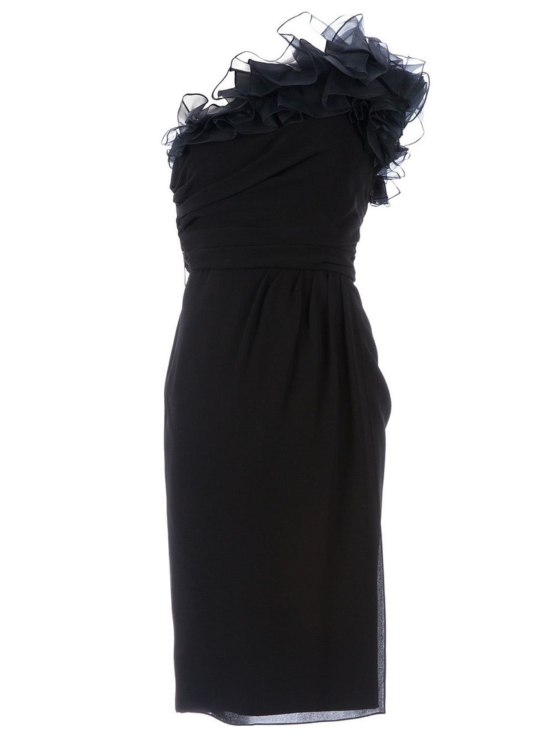 ruffled one-shoulder dress 1