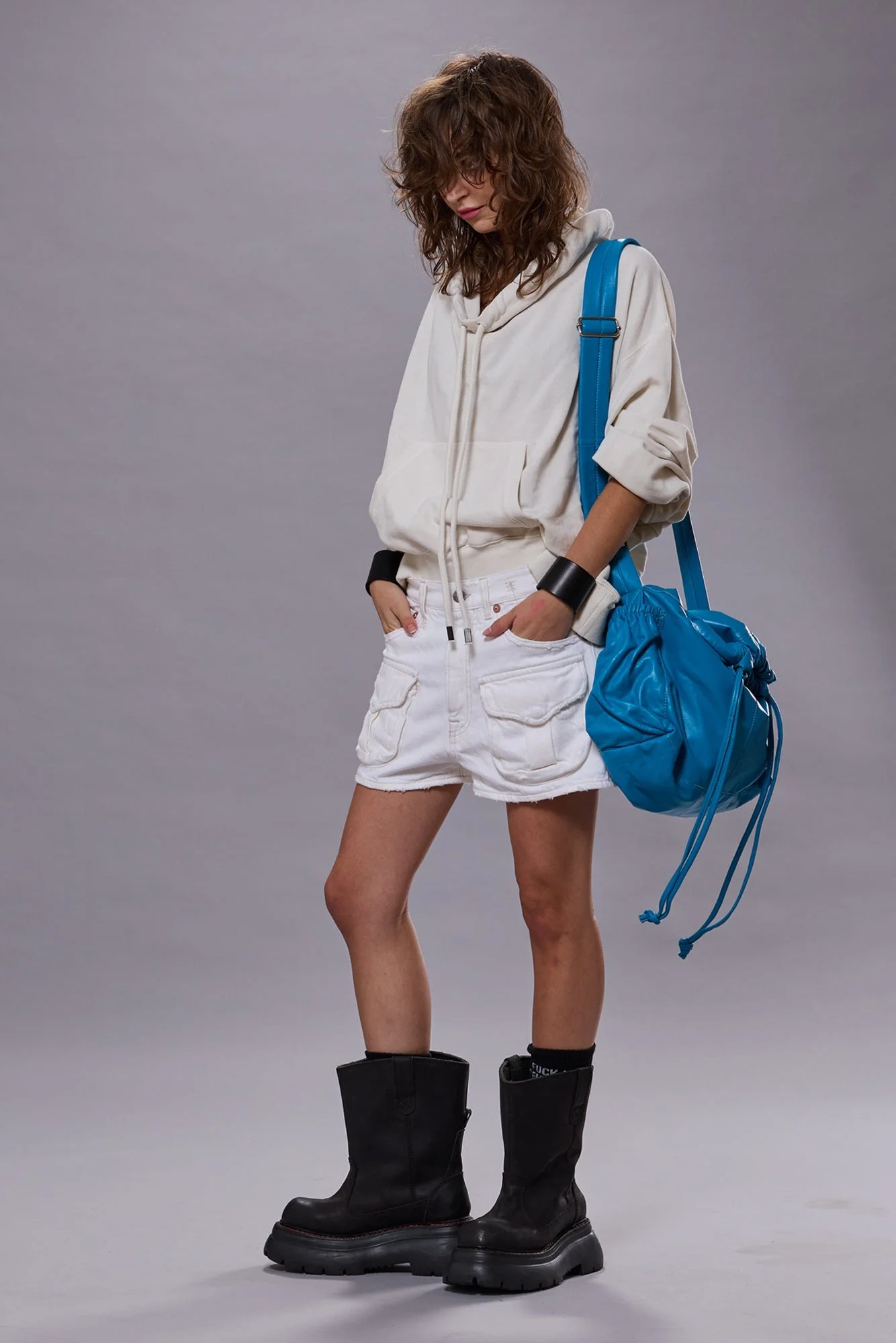 FUNNEL NECK CROPPED POPOVER - 1