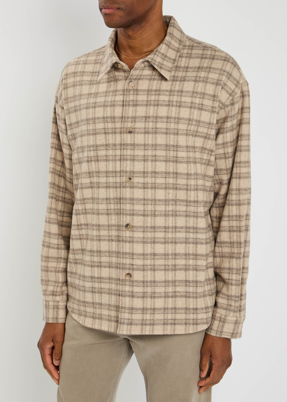 Frame Wool and Silk-blend Flannel Overshirt - 2