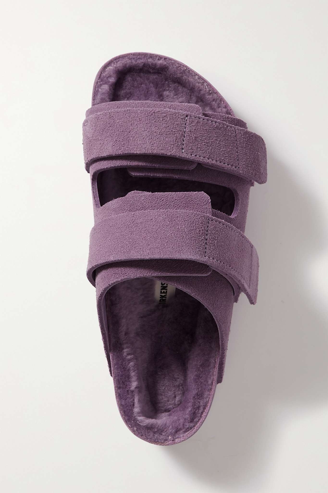 + Tekla Uji shearling-lined suede sandals - 5