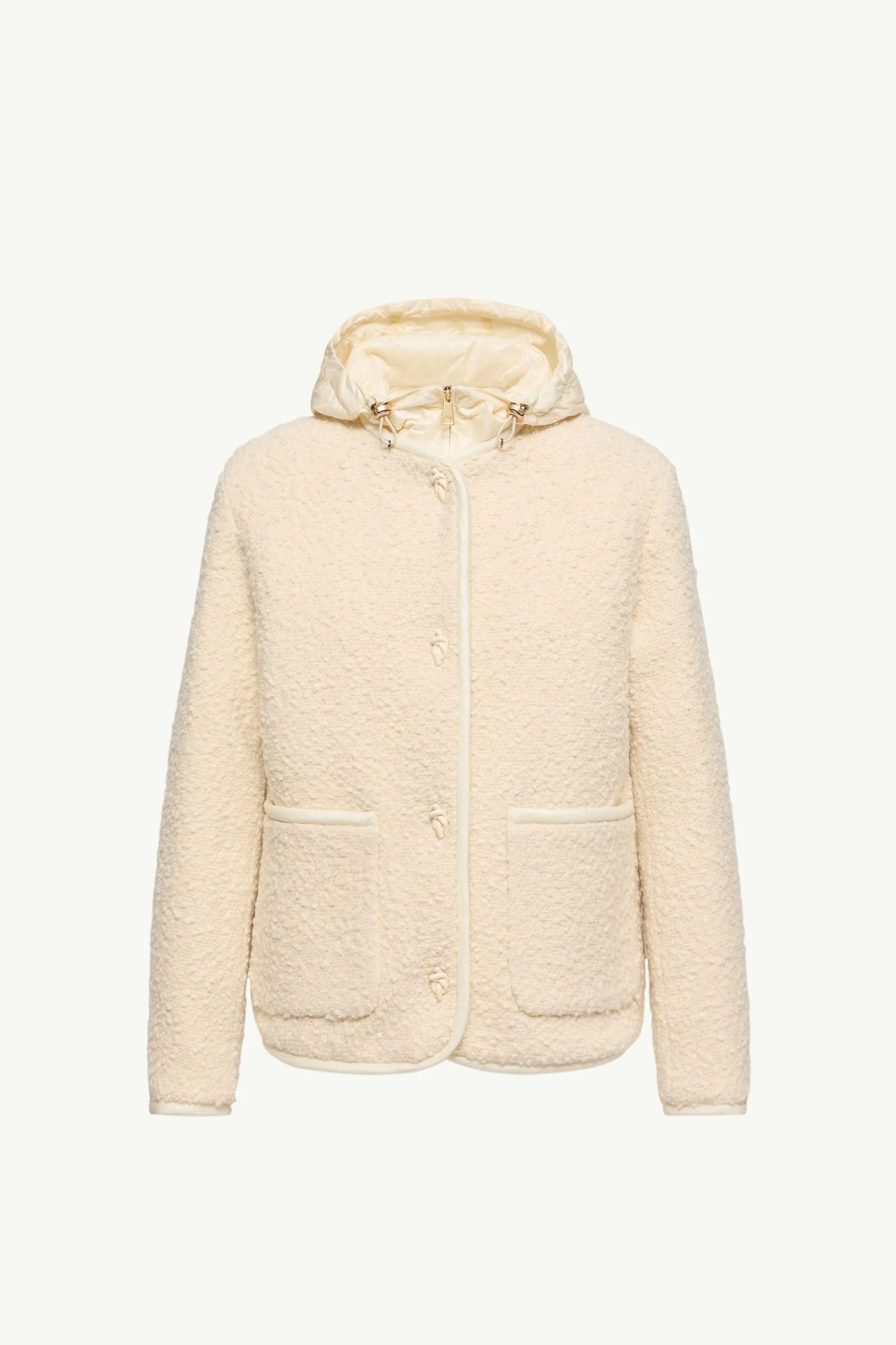 Hylesine 3-in-1 Wool & Cotton Blend Short Down Jacket - 1