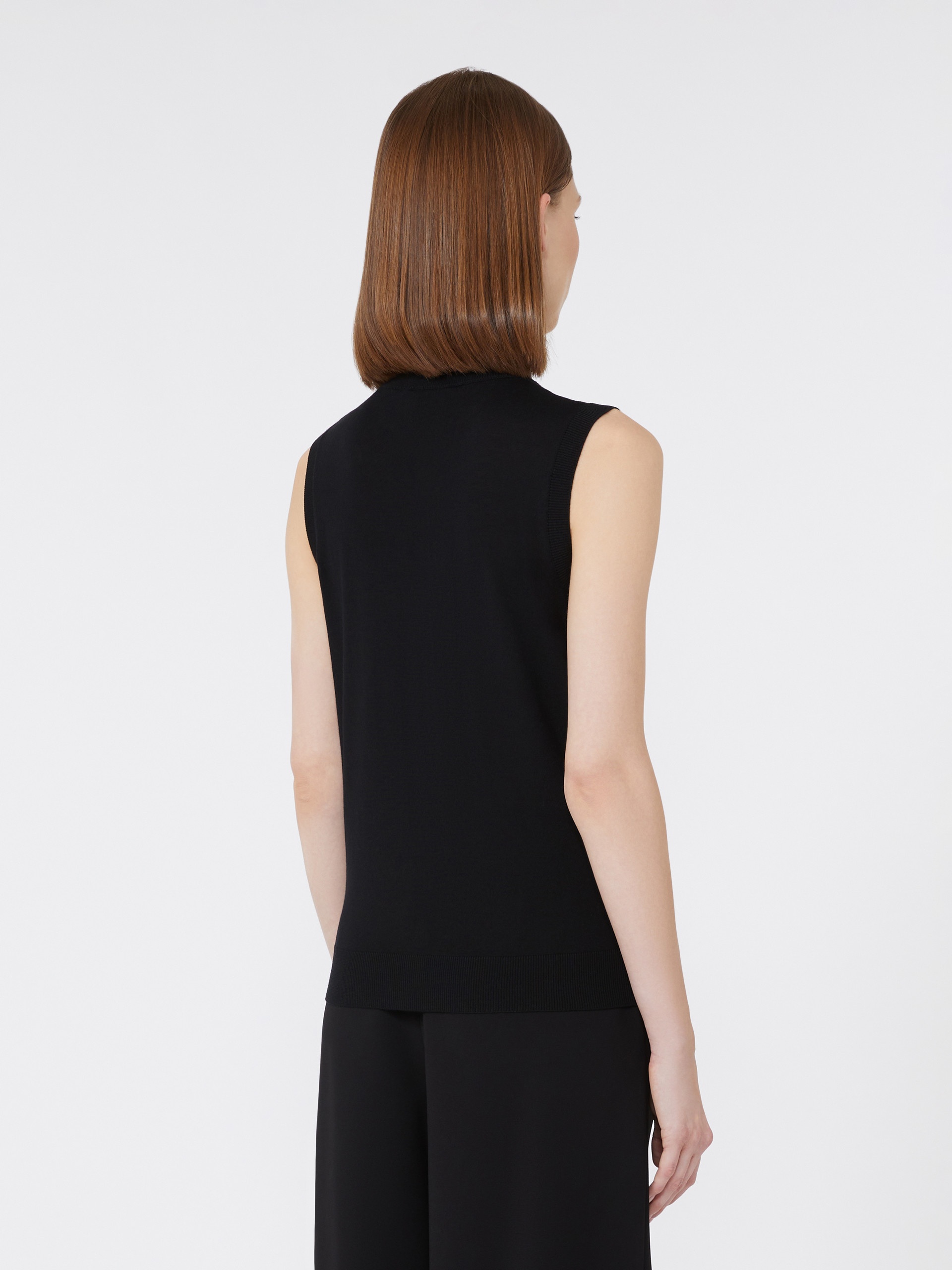 SLALOM Wool yarn gilet - 4