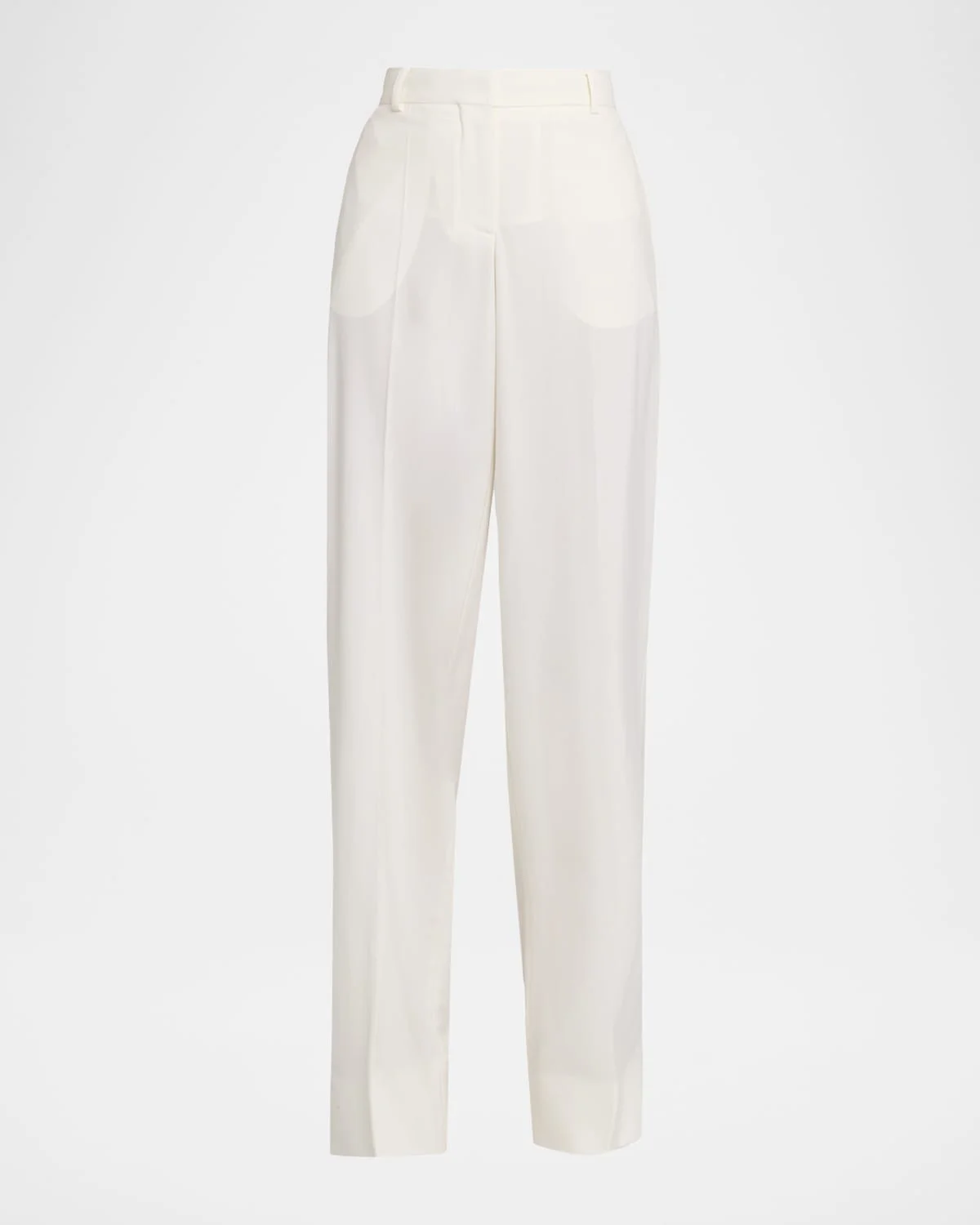 Wool Canvas Wide-Leg Trousers - 1