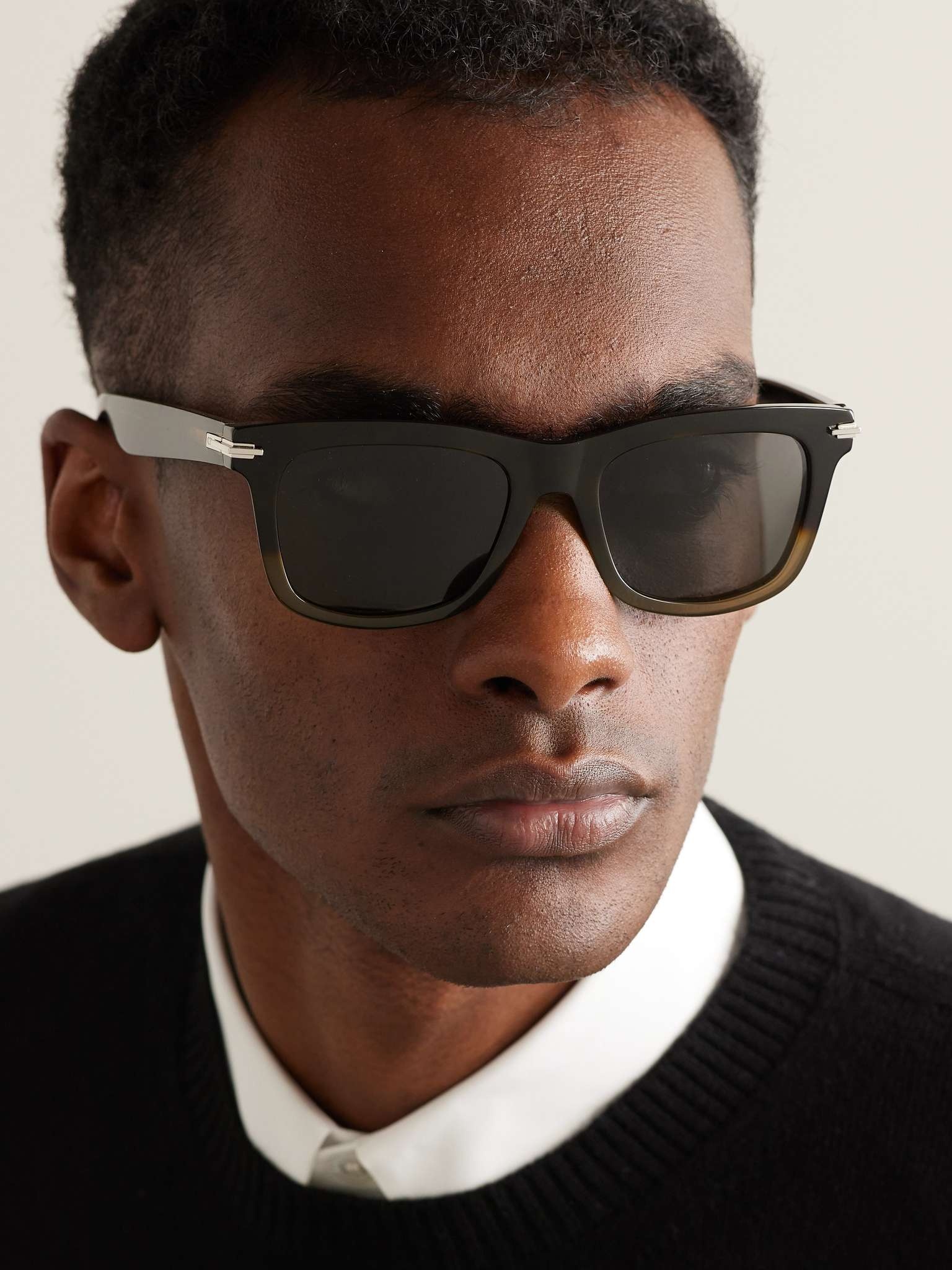 DiorBlackSuit S11I D-Frame Tortoiseshell Acetate Sunglasses - 2