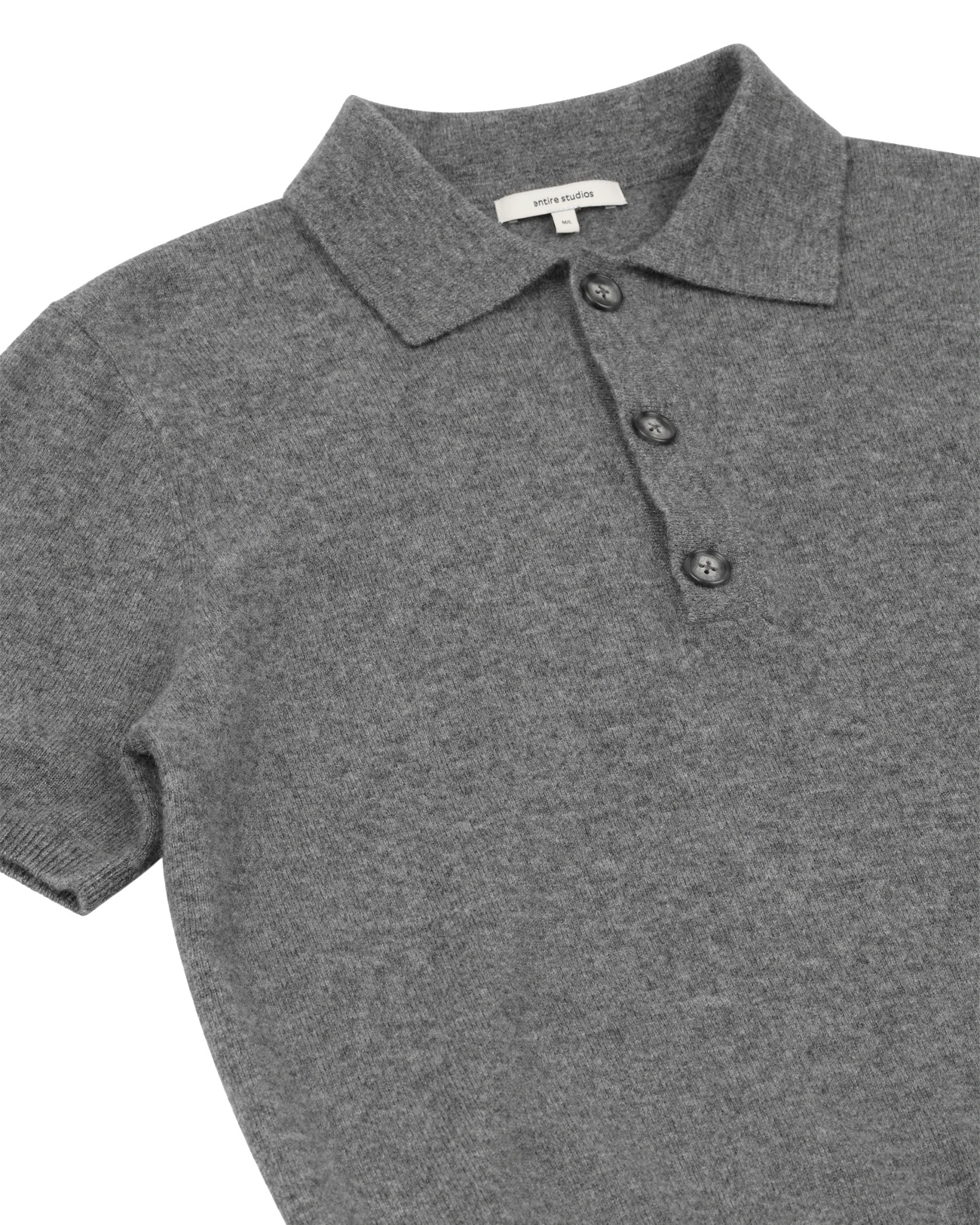SHORT SLEEVE KNIT POLO CONCRETE - 8