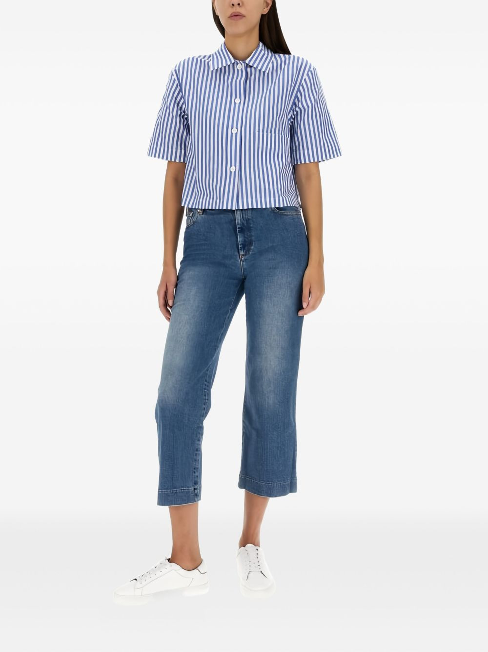 striped short-sleeve shirt - 2
