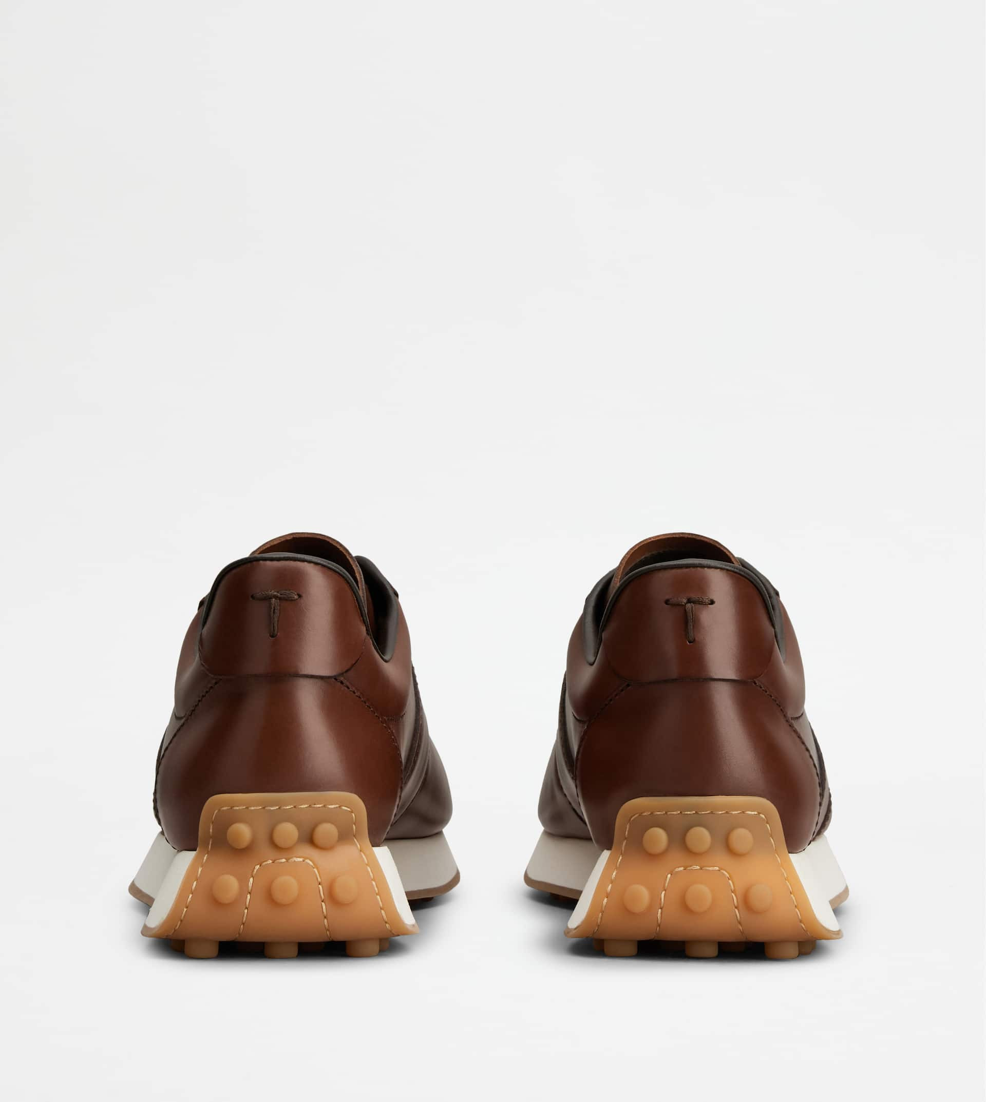 T VINTAGE SNEAKERS IN LEATHER - BROWN - 3