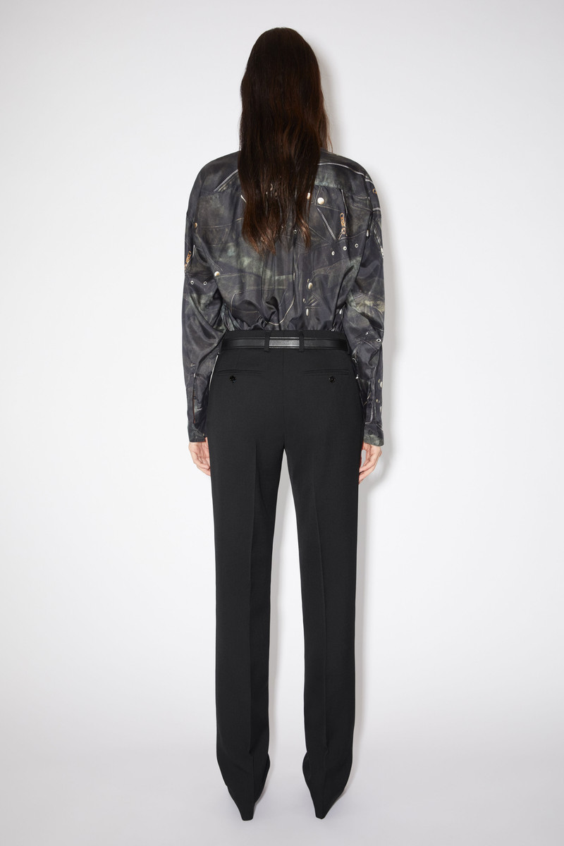 Narrow tailored trousers - Black 3