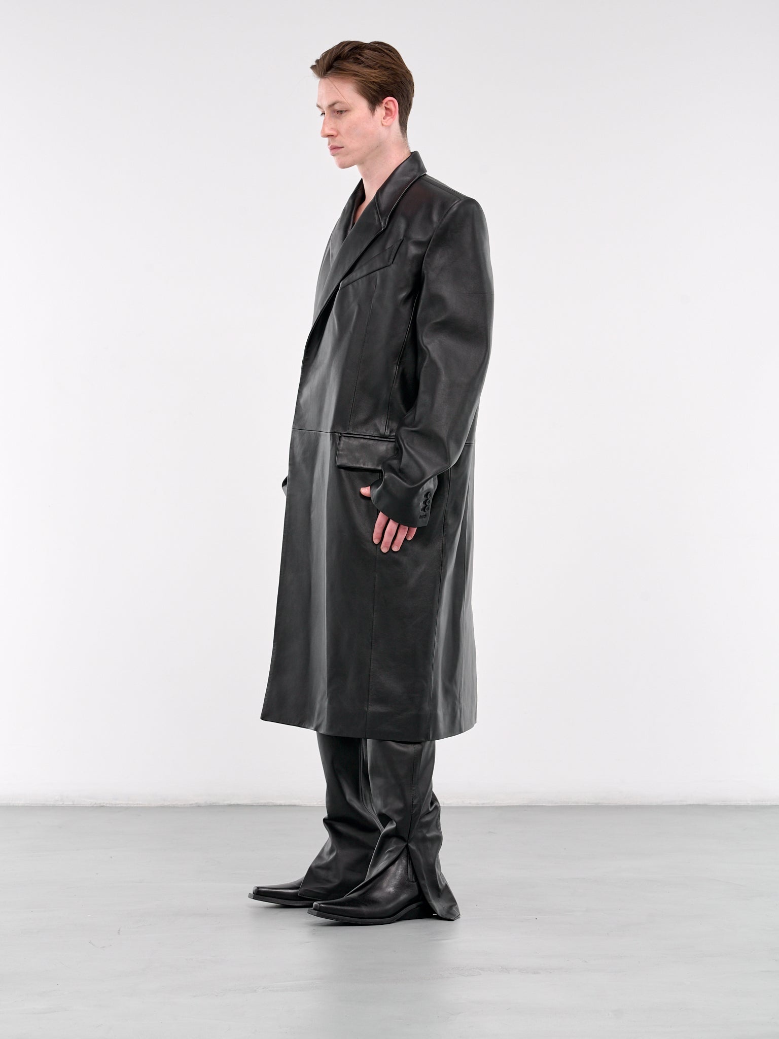 Lamb Leather Coat - 2